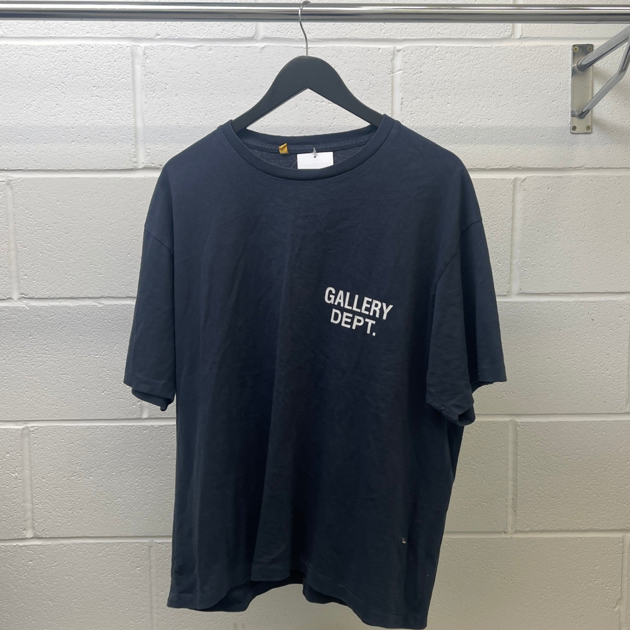 Men's Logo Print T-Shirt Blue Size XL