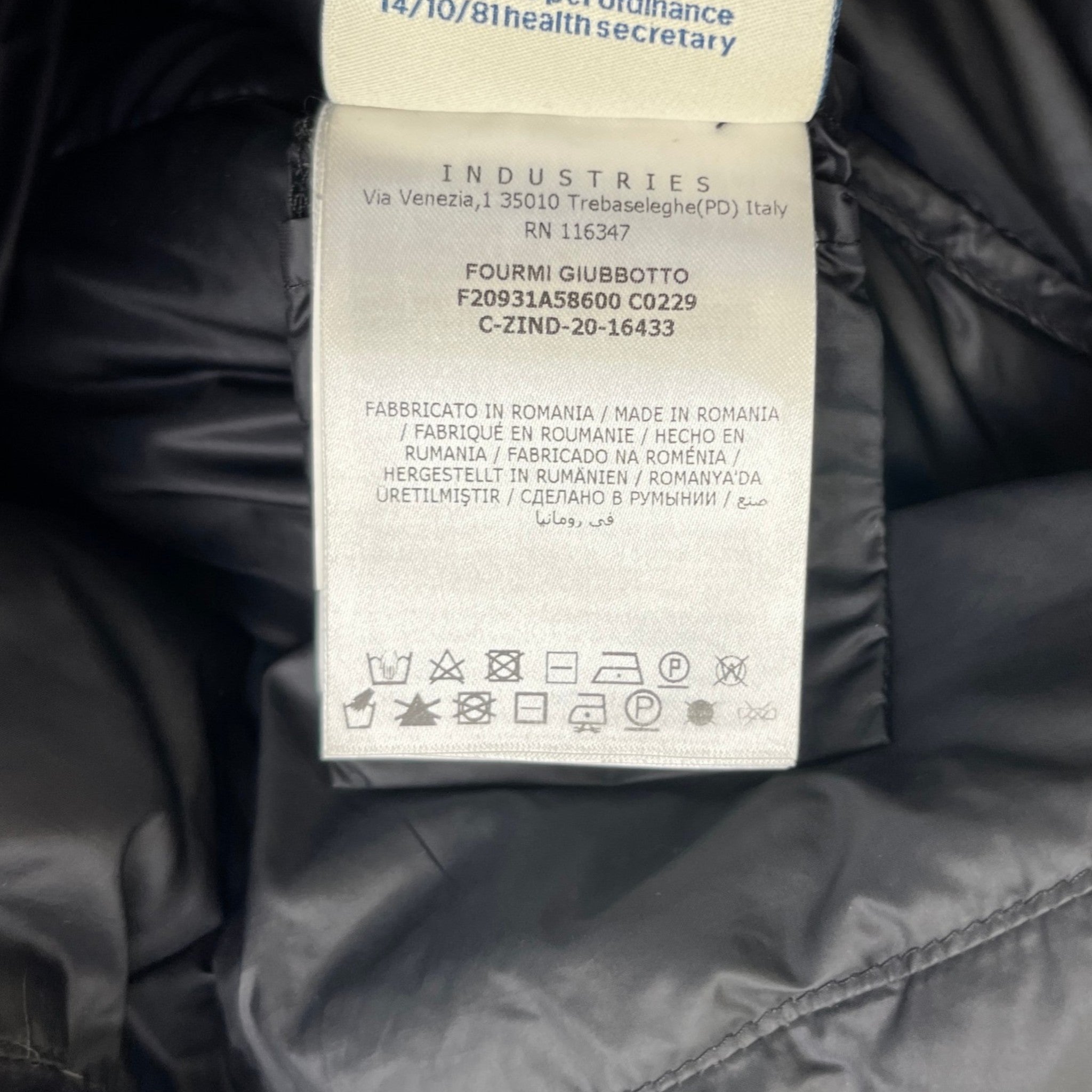 Women's Fourmi Down Jacket Black Size 0 / UK 4