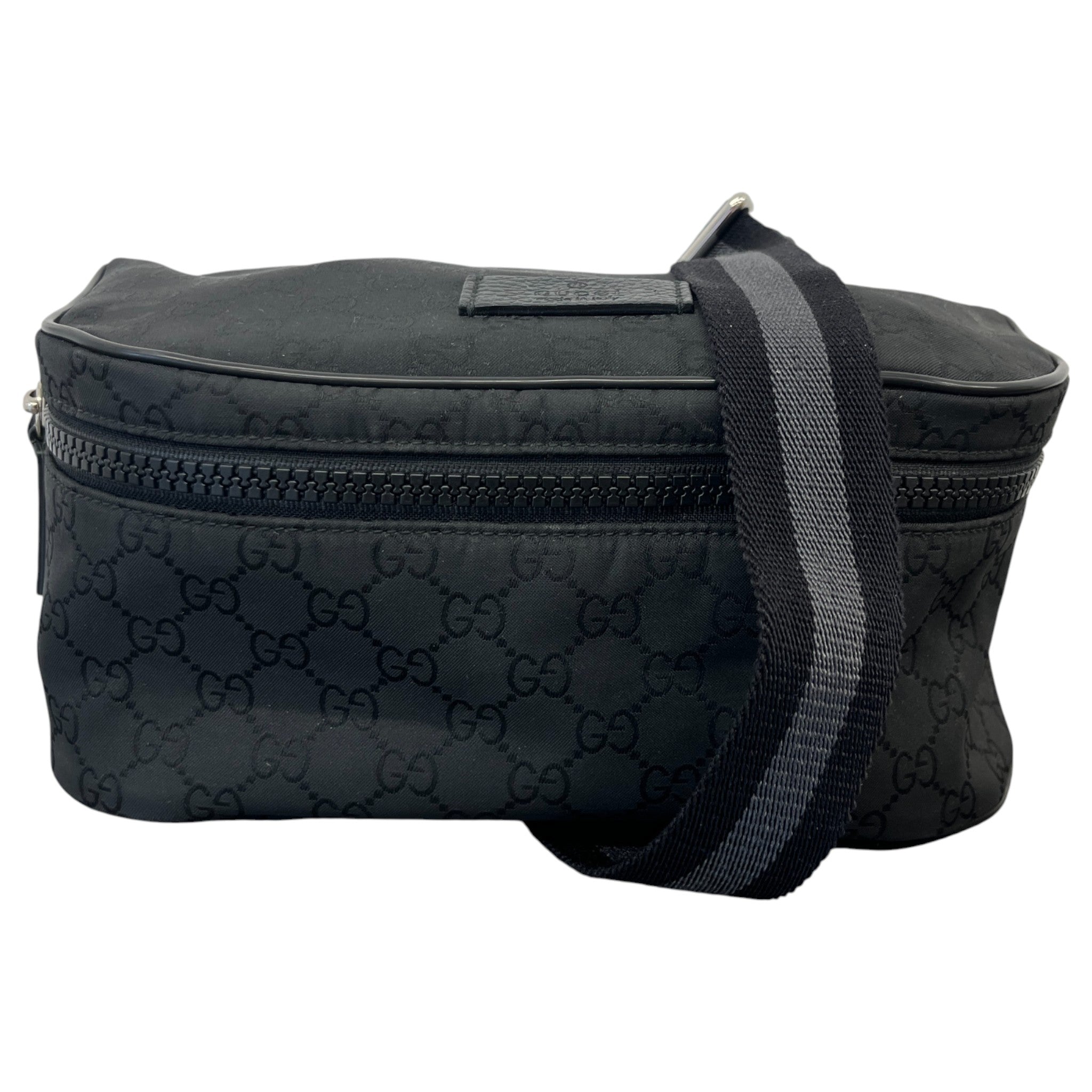 Men's Gg Monogram Messenger Bag Black