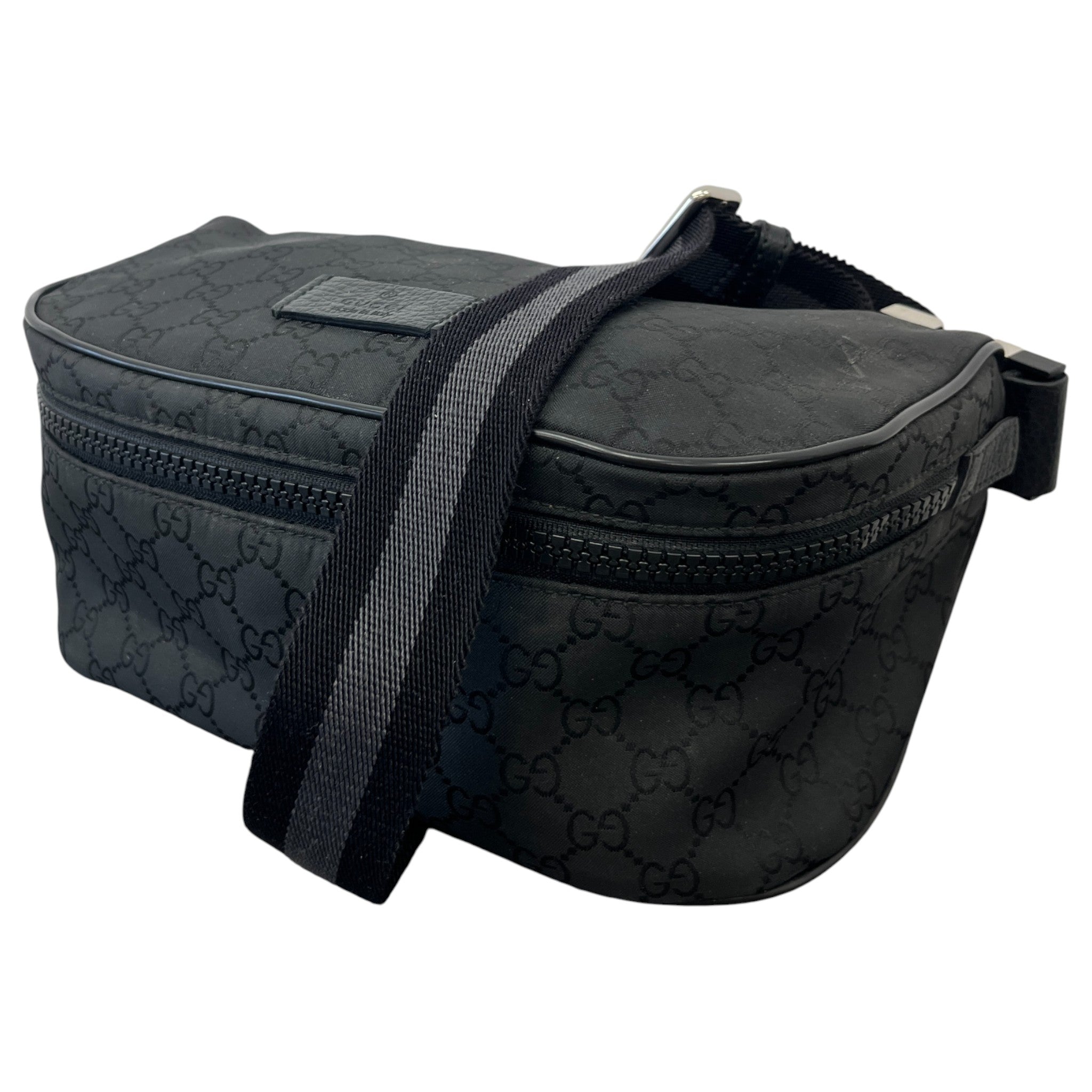 Men's Gg Monogram Messenger Bag Black