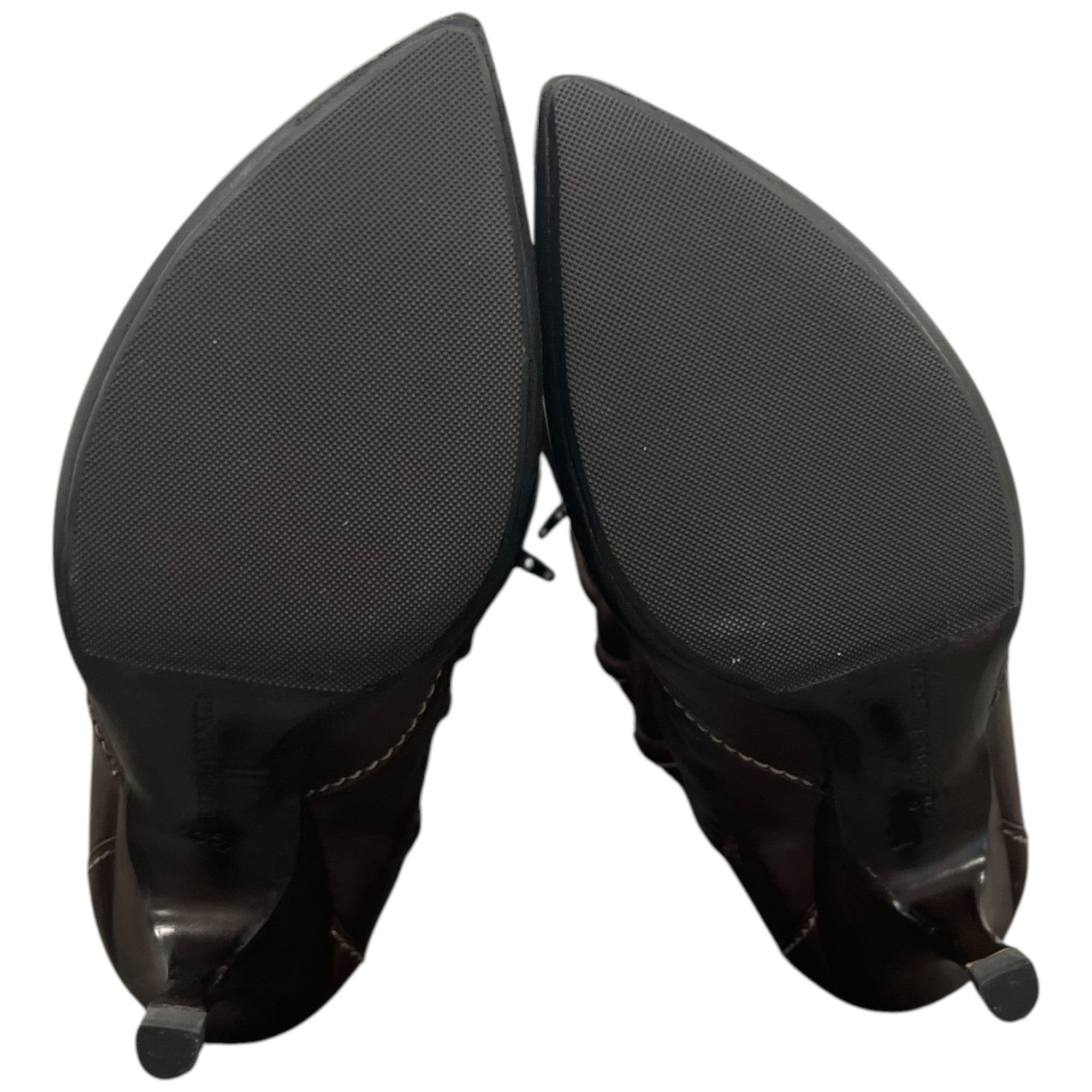 Women's Knee High Leather Boots Brown Size EU 35 / UK 2