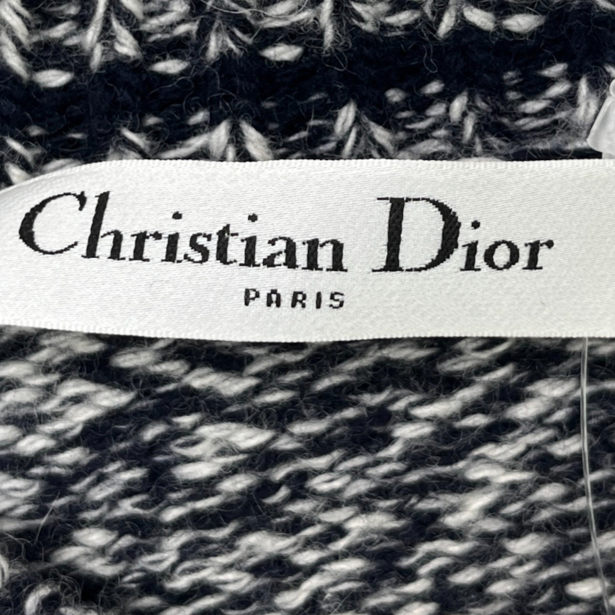 Men's Cashmere Knit Logo Jumper Navy Size M