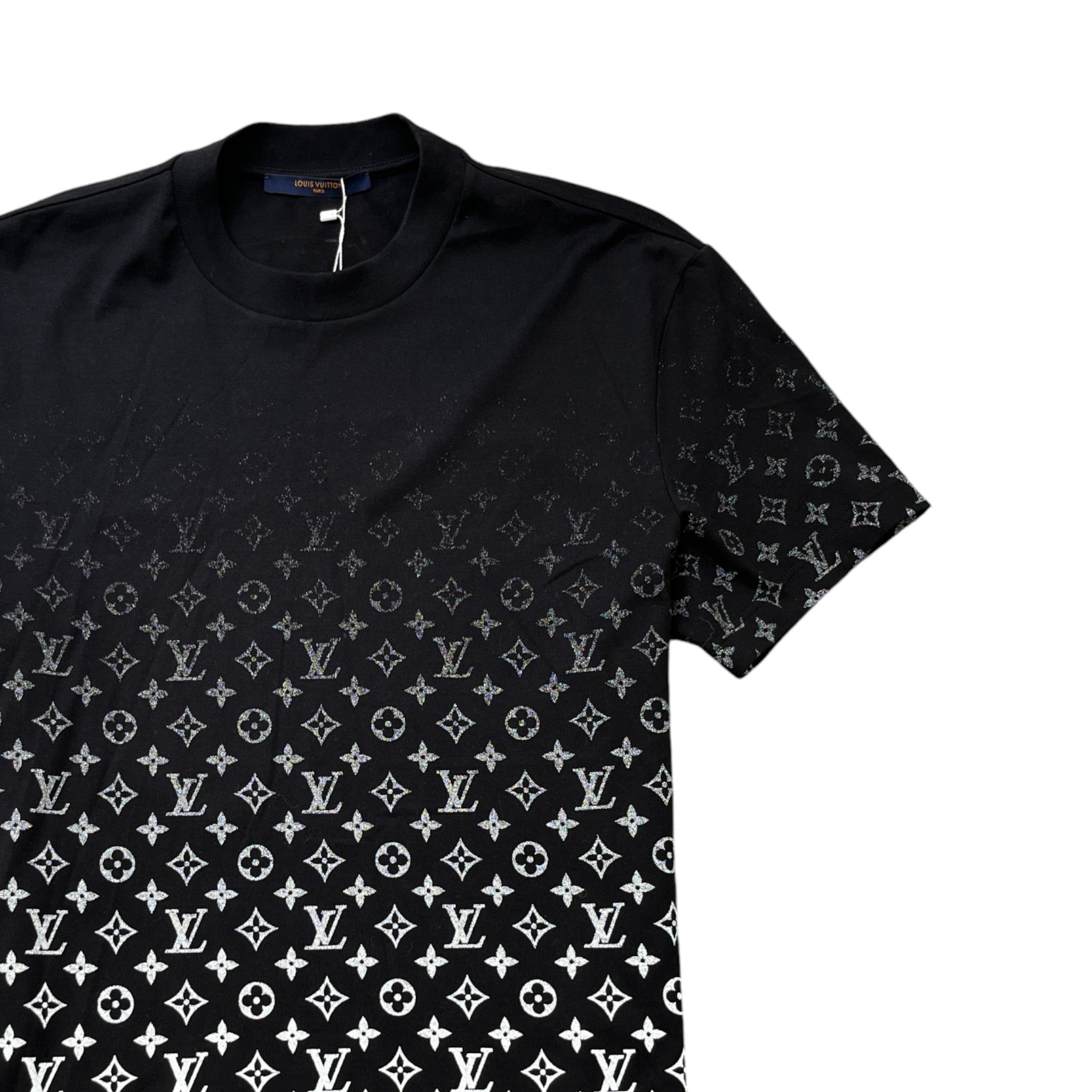 Men's Lvse Monogram Gradient Shirt Black Size M