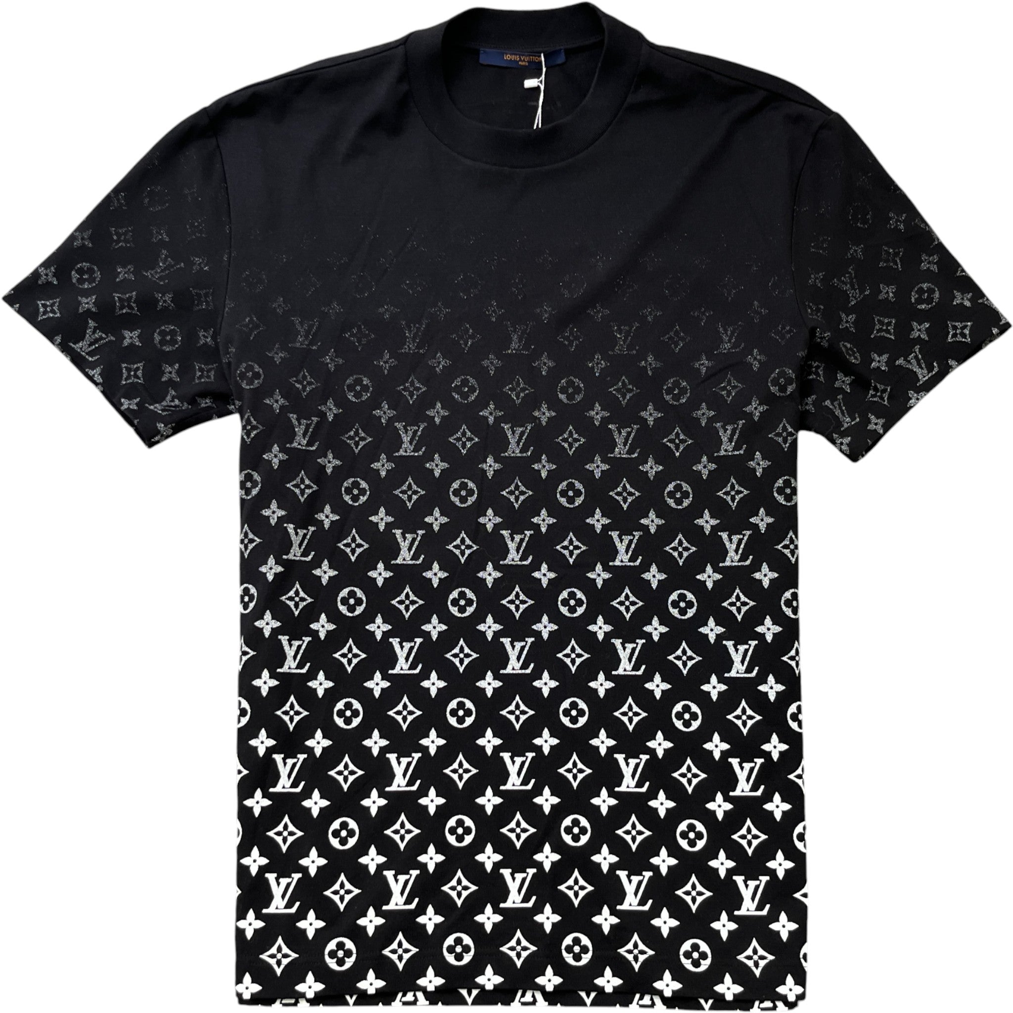 Men's Lvse Monogram Gradient Shirt Black Size M
