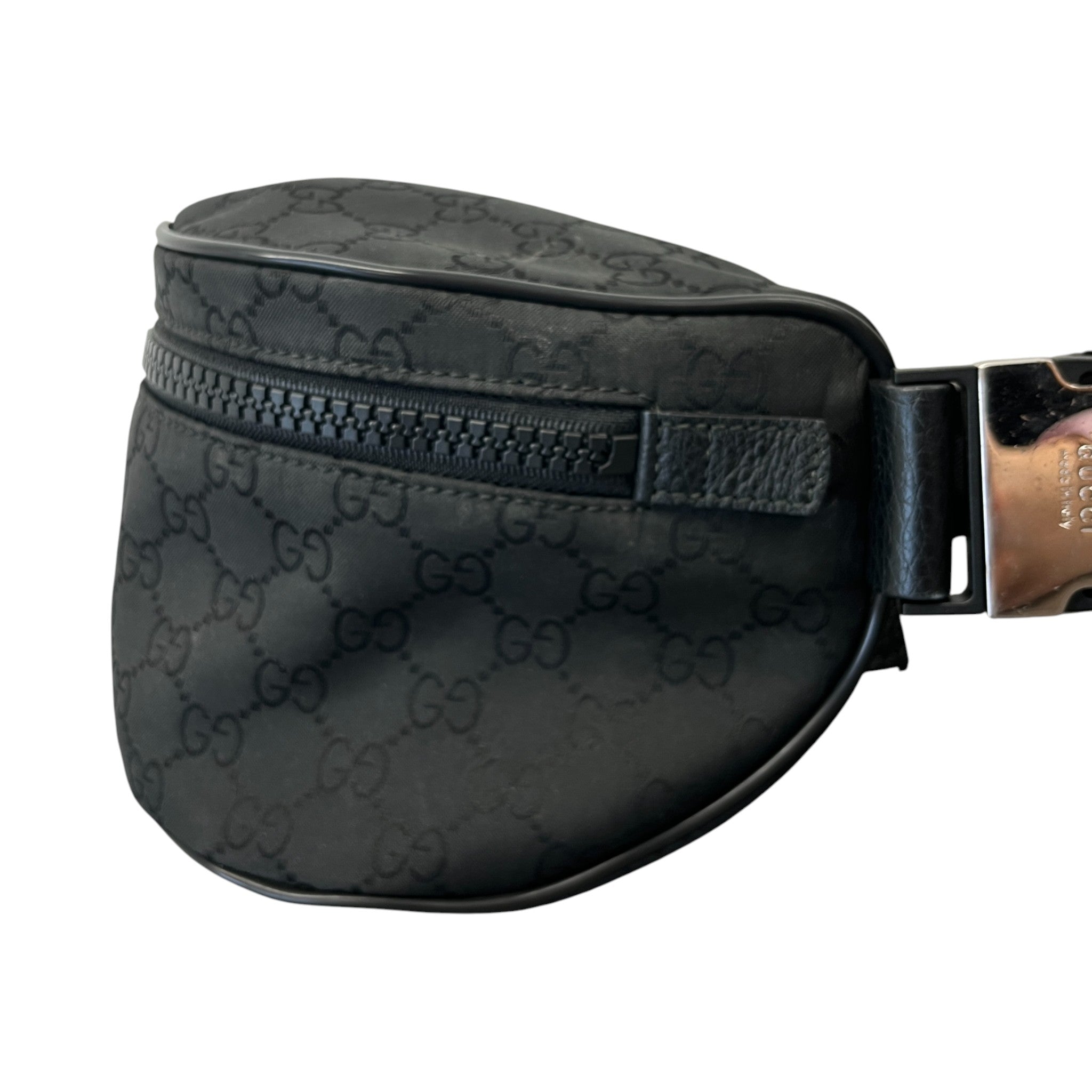 Men's Gg Monogram Messenger Bag Black