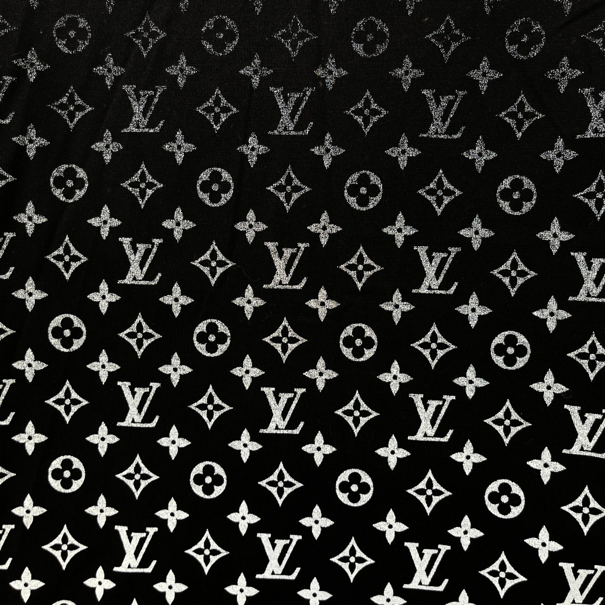 Men's Lvse Monogram Gradient Shirt Black Size M