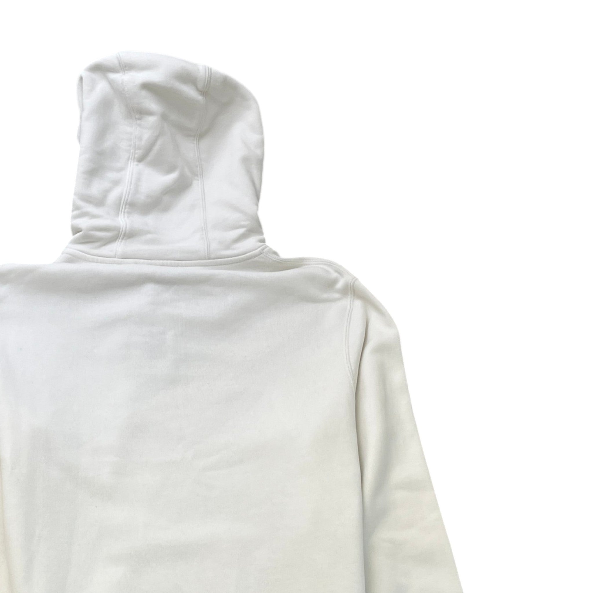 Men's Tb Logo Print Hoodie White Size S