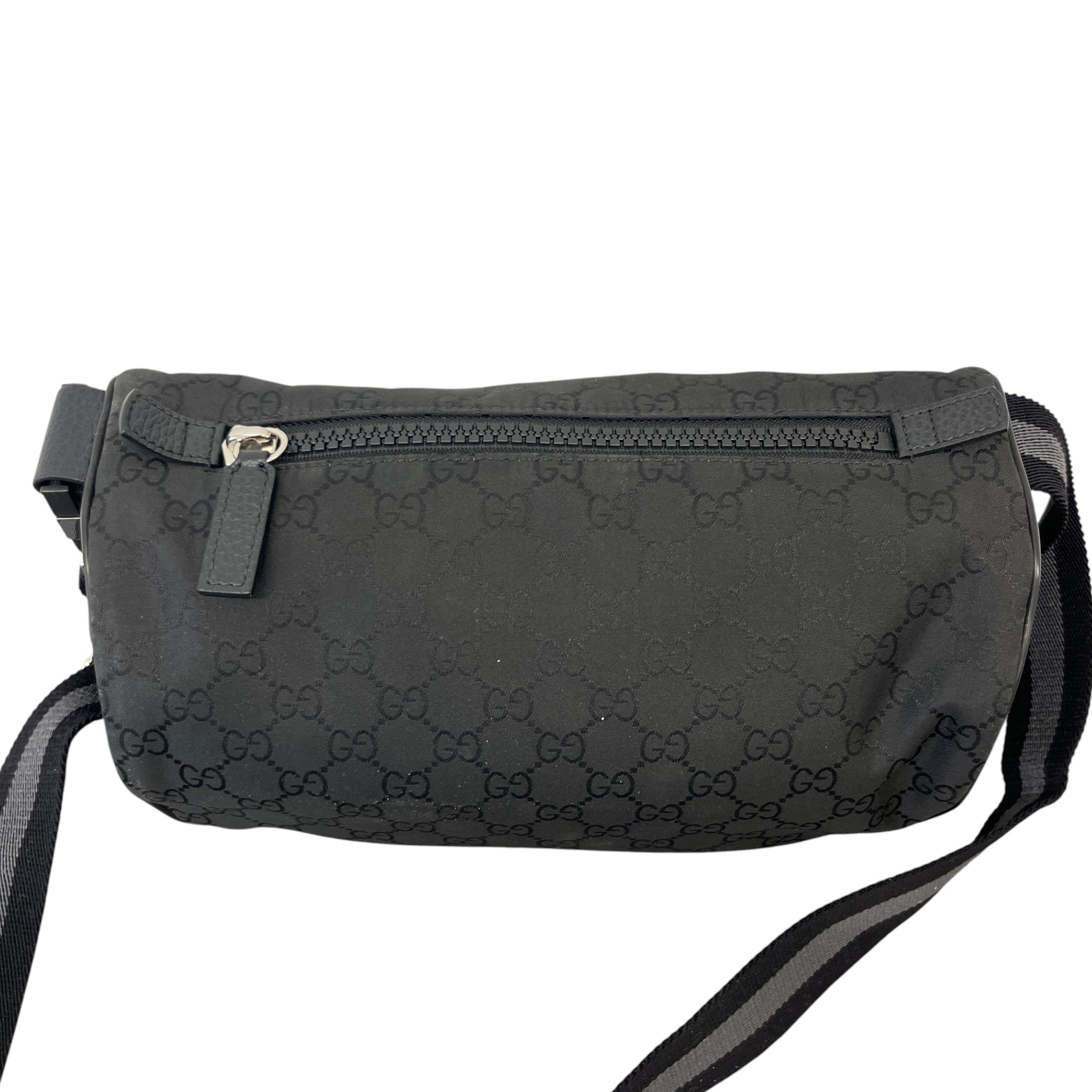 Men's Gg Monogram Messenger Bag Black