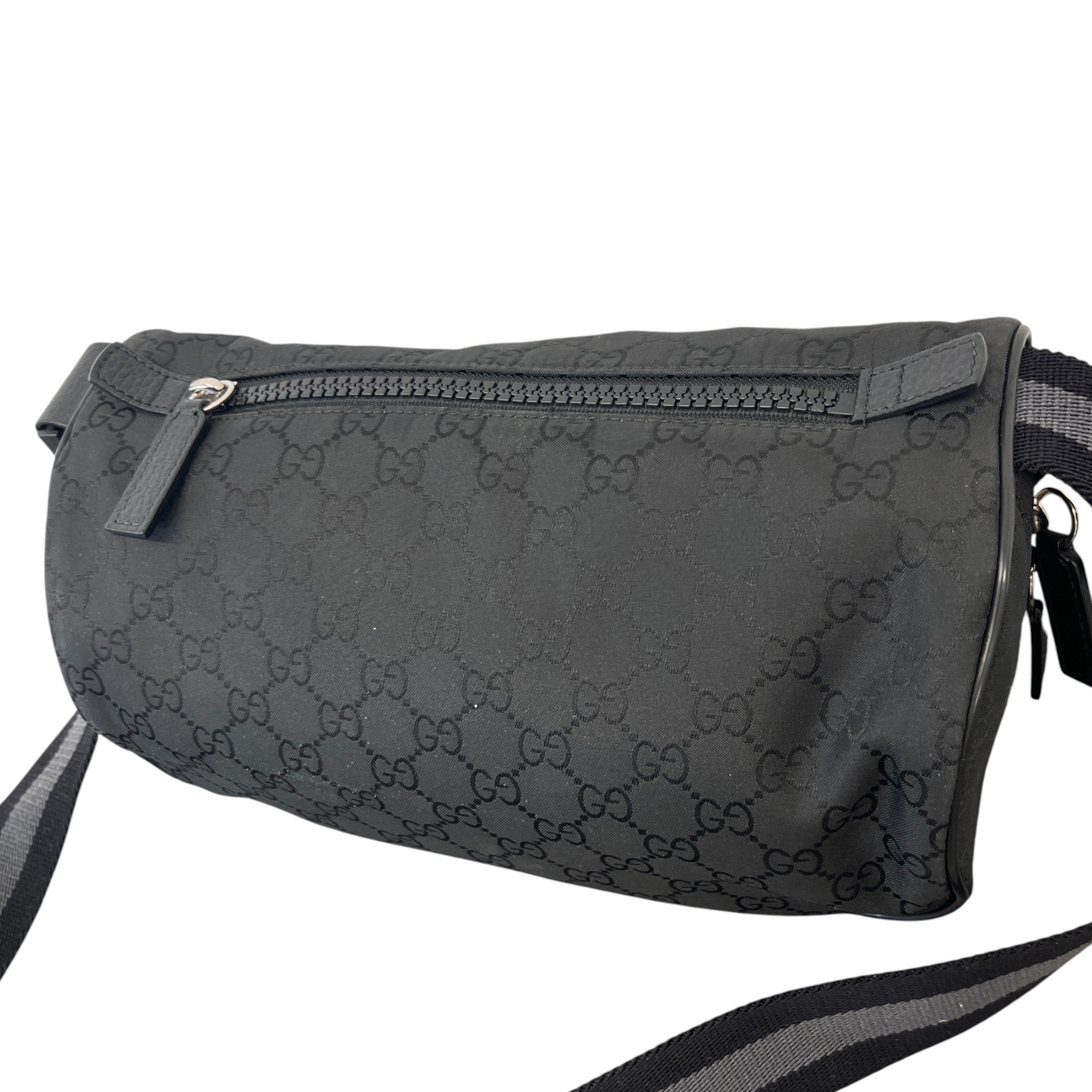 Men's Gg Monogram Messenger Bag Black