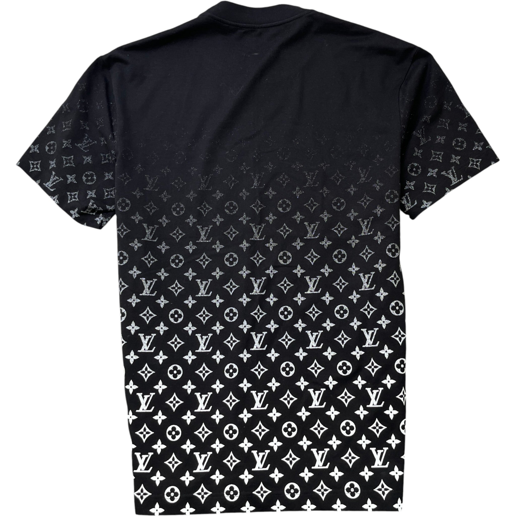 Men's Lvse Monogram Gradient Shirt Black Size M