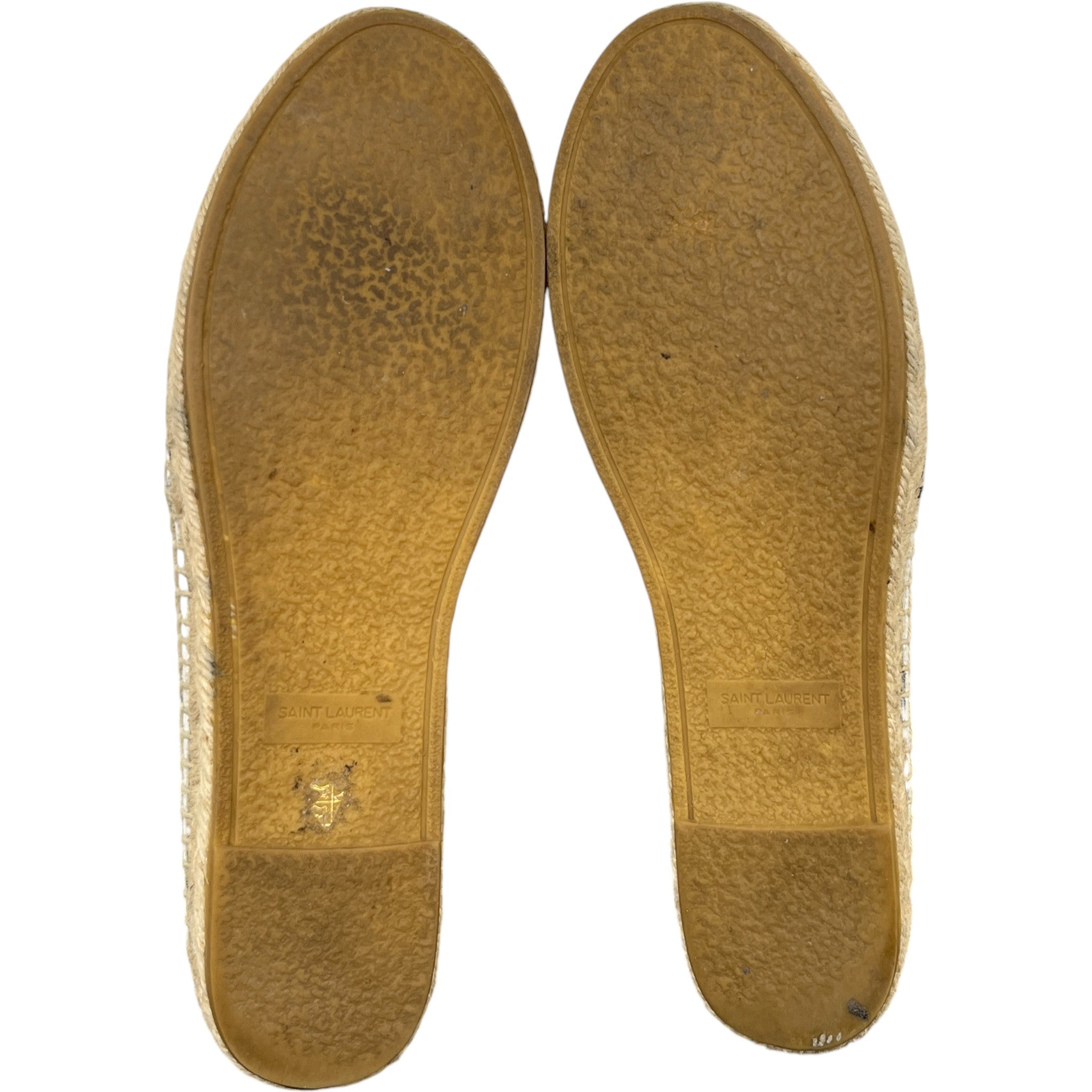 Women's Embossed Espadrille Loafers White Size EU 38.5 / UK 5.5