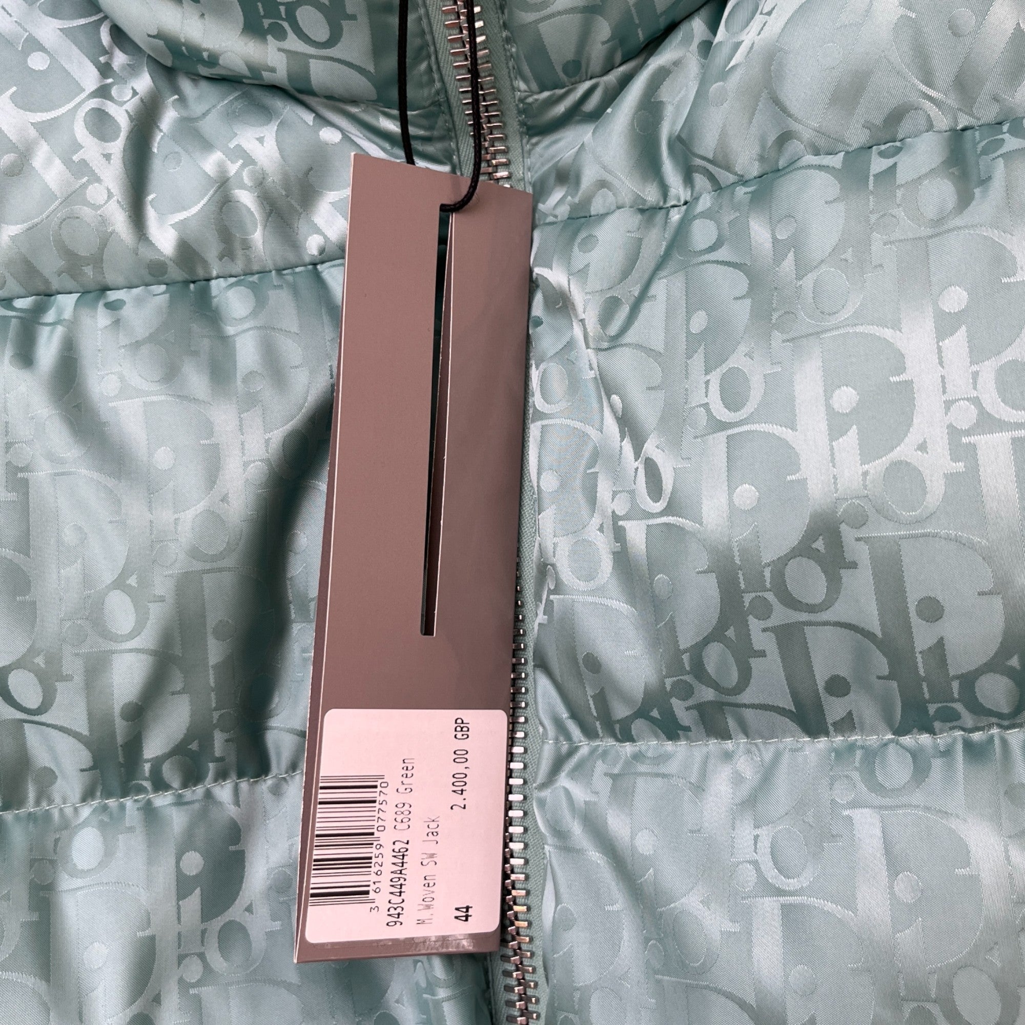 Men's Oblique Down Jacket Green Size IT 44 / XS