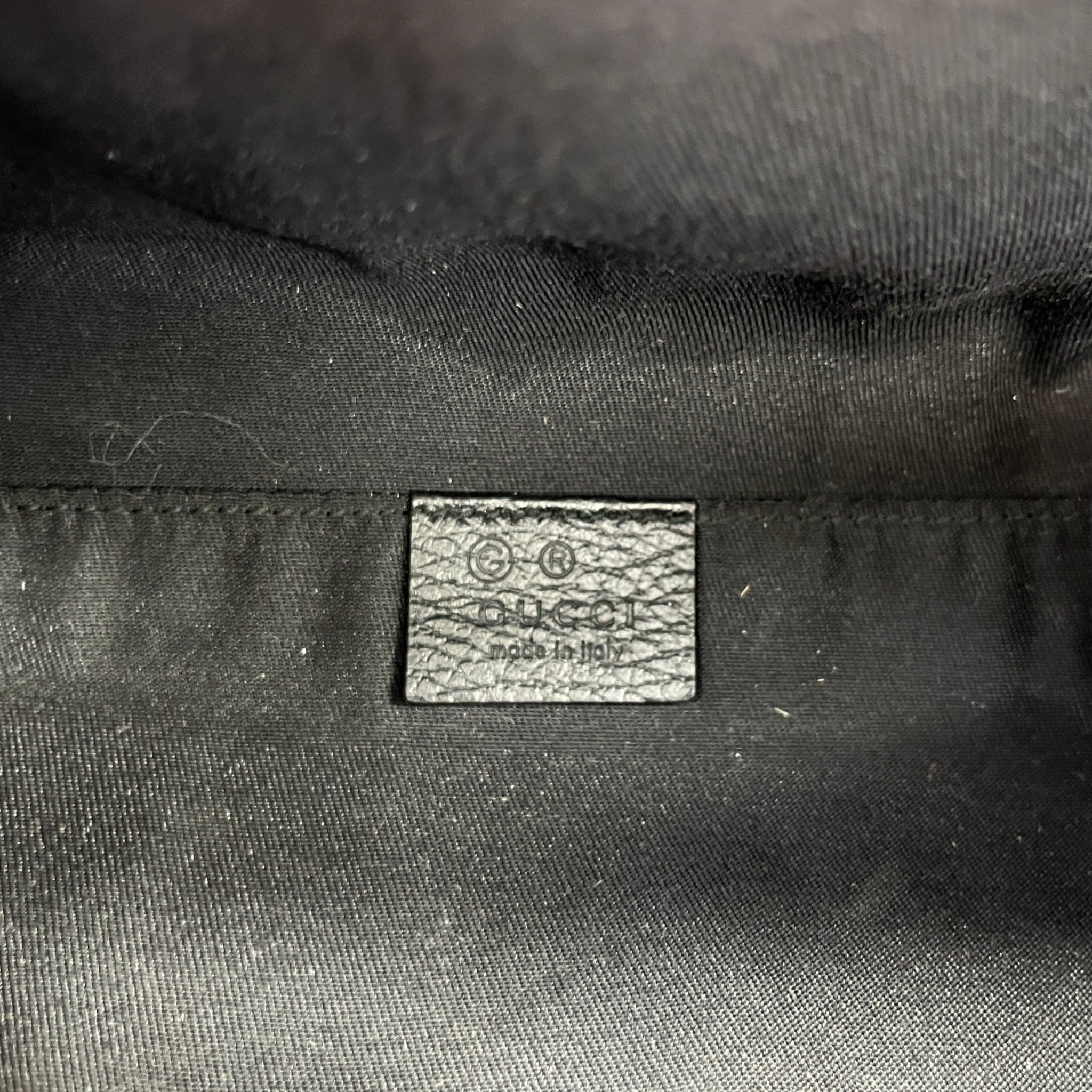 Men's Gg Monogram Messenger Bag Black