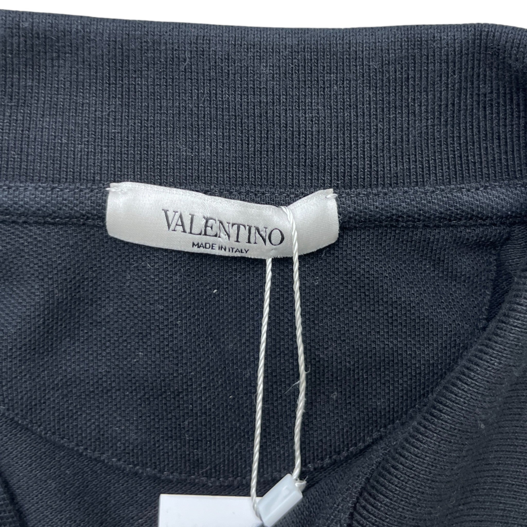 Men's Vltn Logo Polo Shirt Black Size L