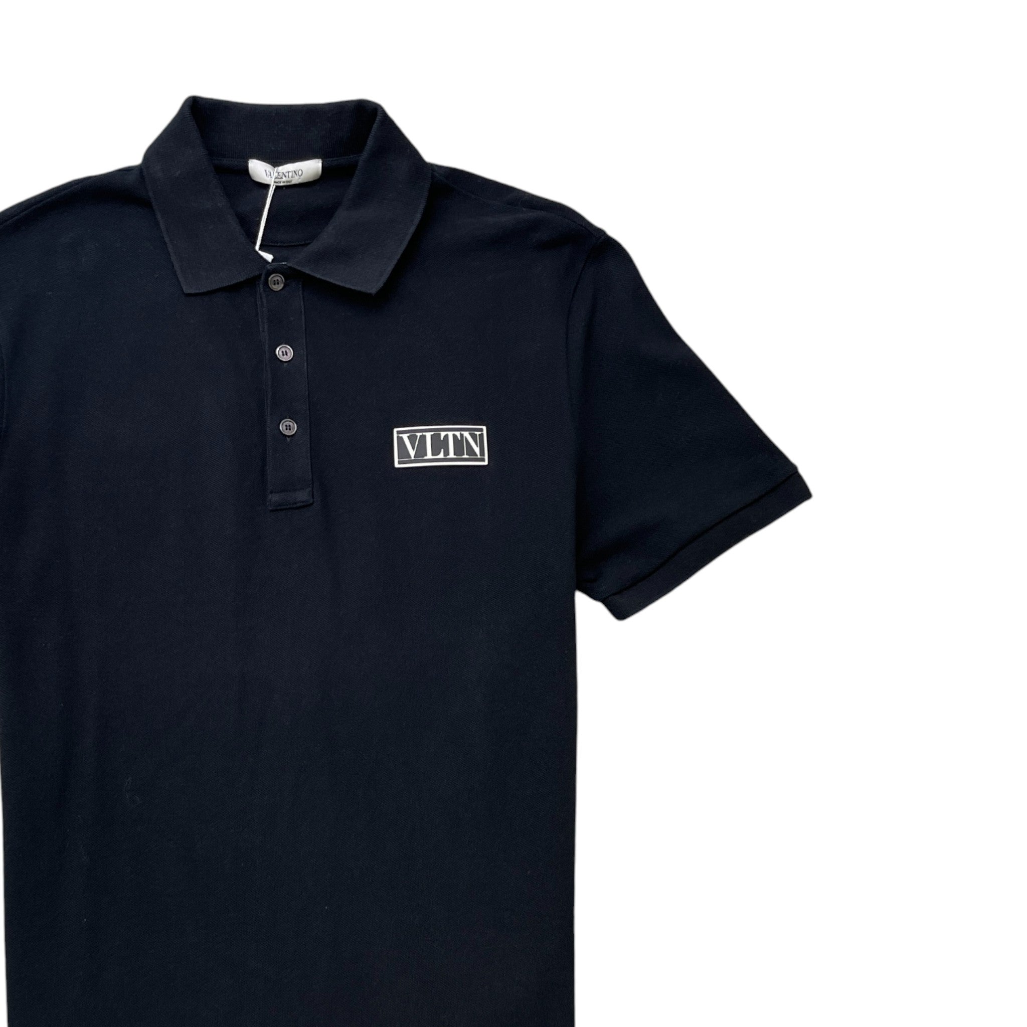 Men's Vltn Logo Polo Shirt Black Size L