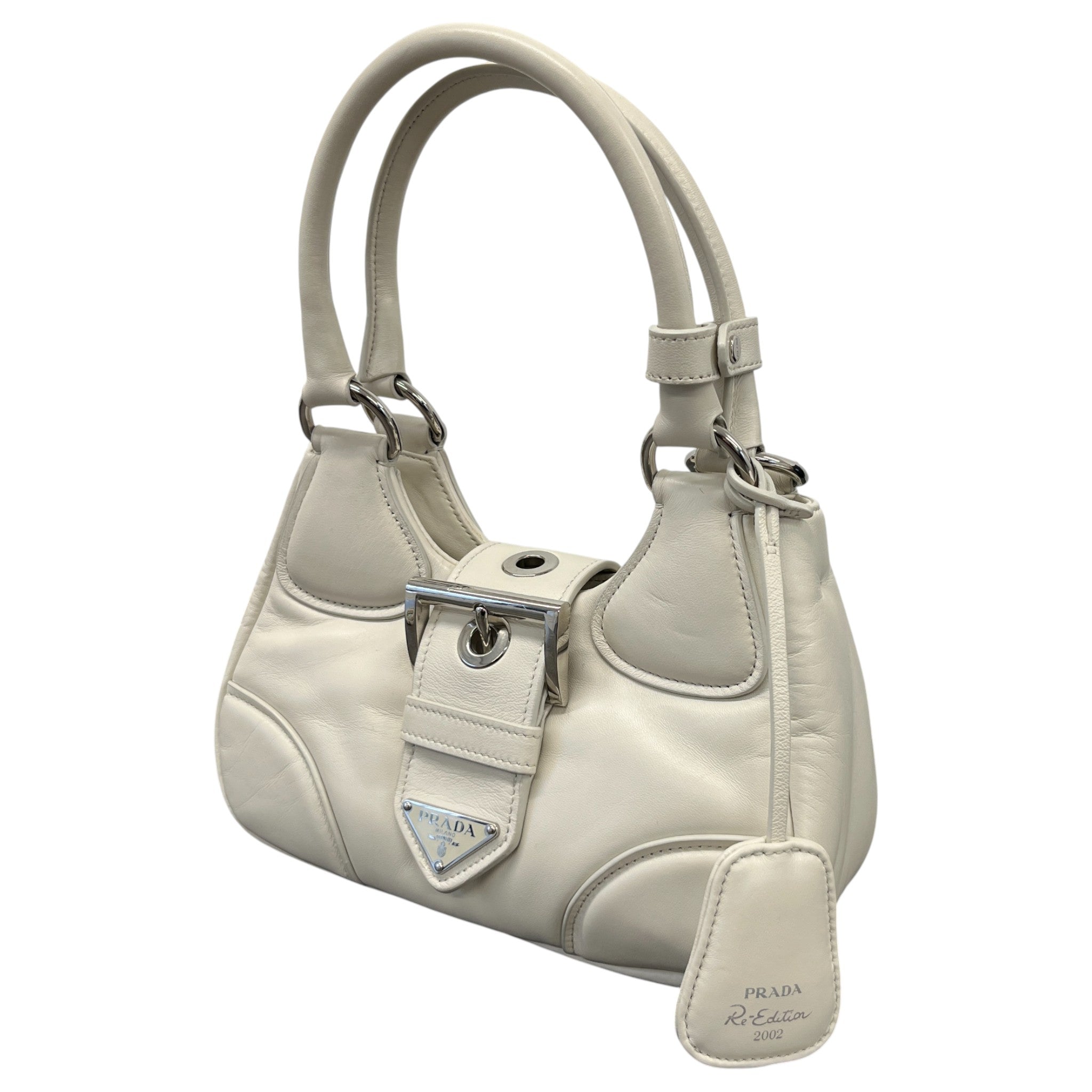 Women's Moon Nappa Shoulder Bag White