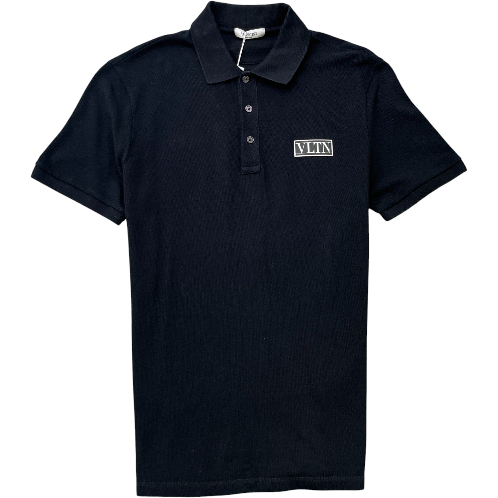 Men's Vltn Logo Polo Shirt Black Size L