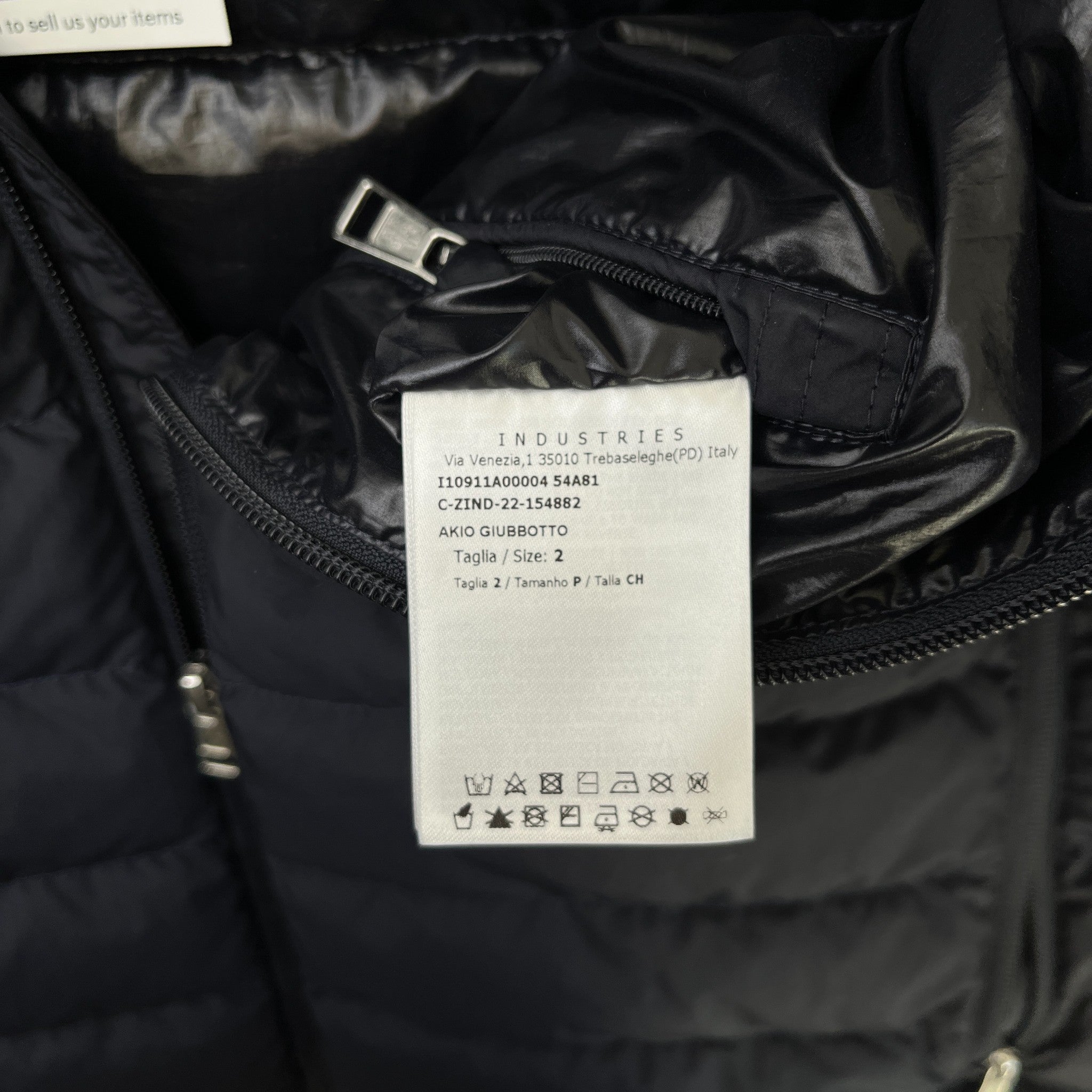 Men's Akio Down Jacket Navy Size 2 / M