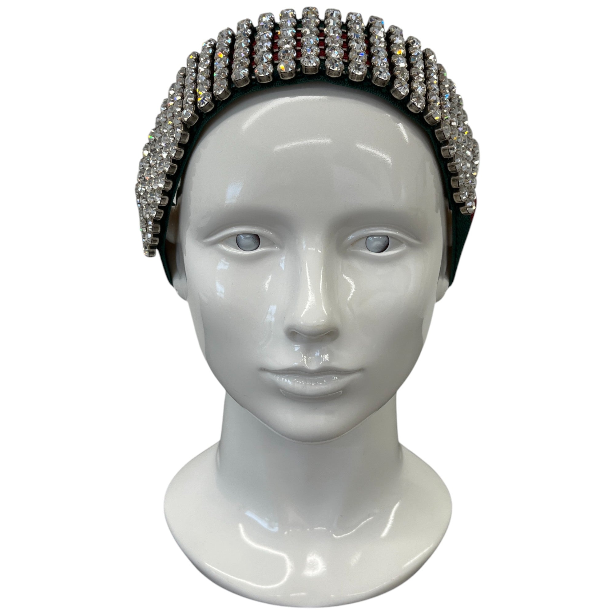 Women's Rhinestone Head Band Green