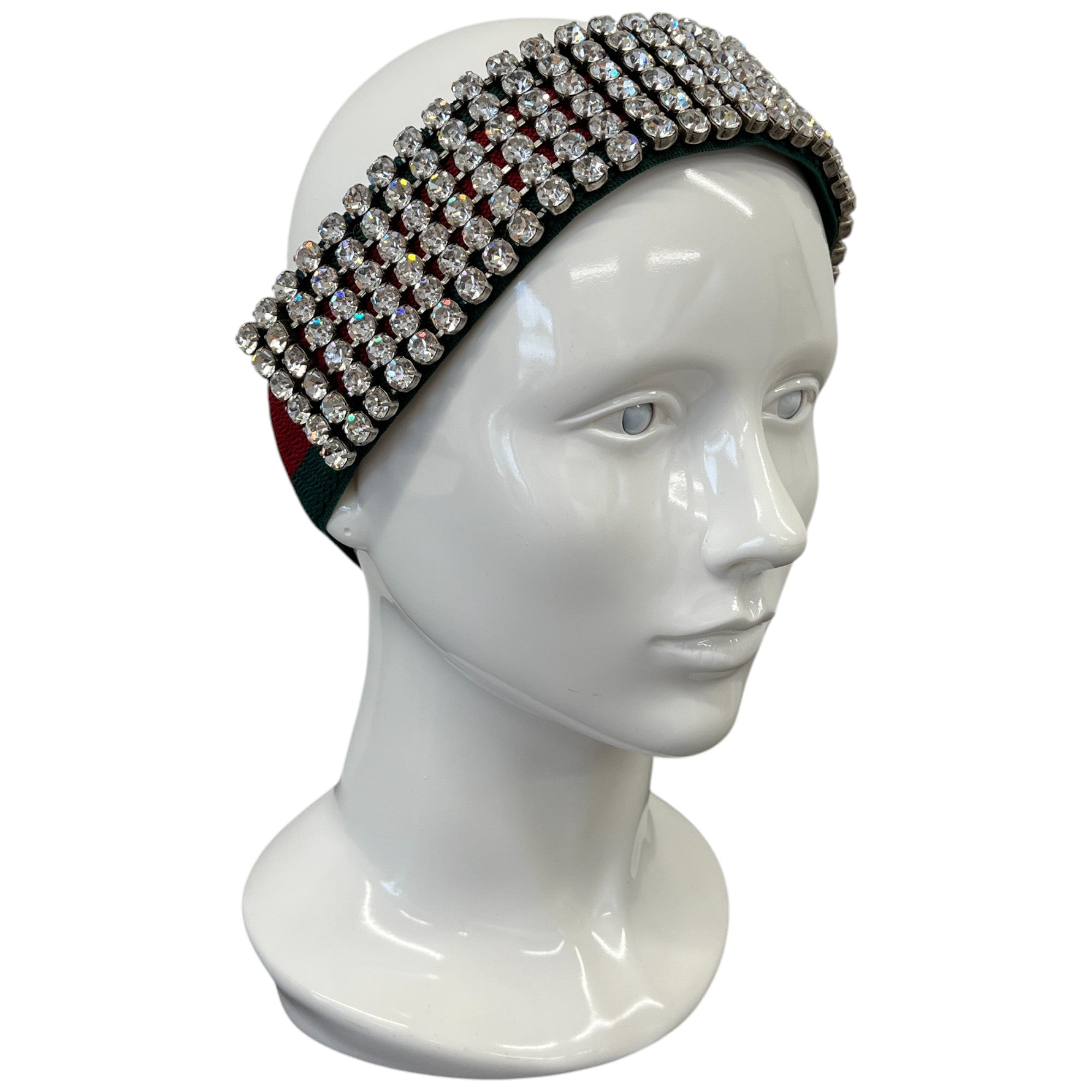 Women's Rhinestone Head Band Green