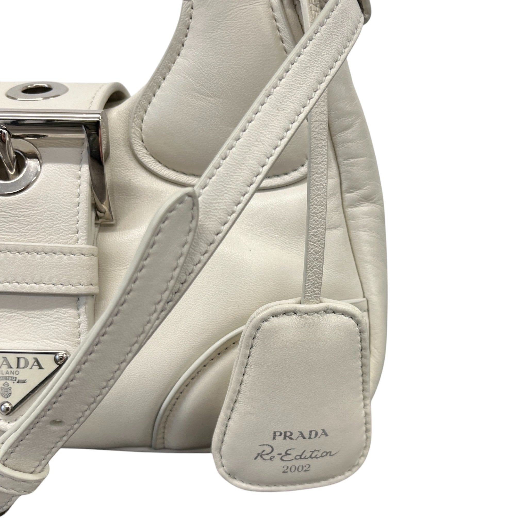 Women's Moon Nappa Shoulder Bag White