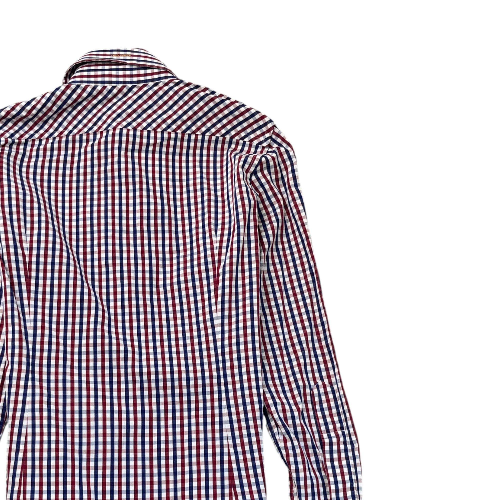 Men's Checkered Shirt Navy Size IT 48 / UK M