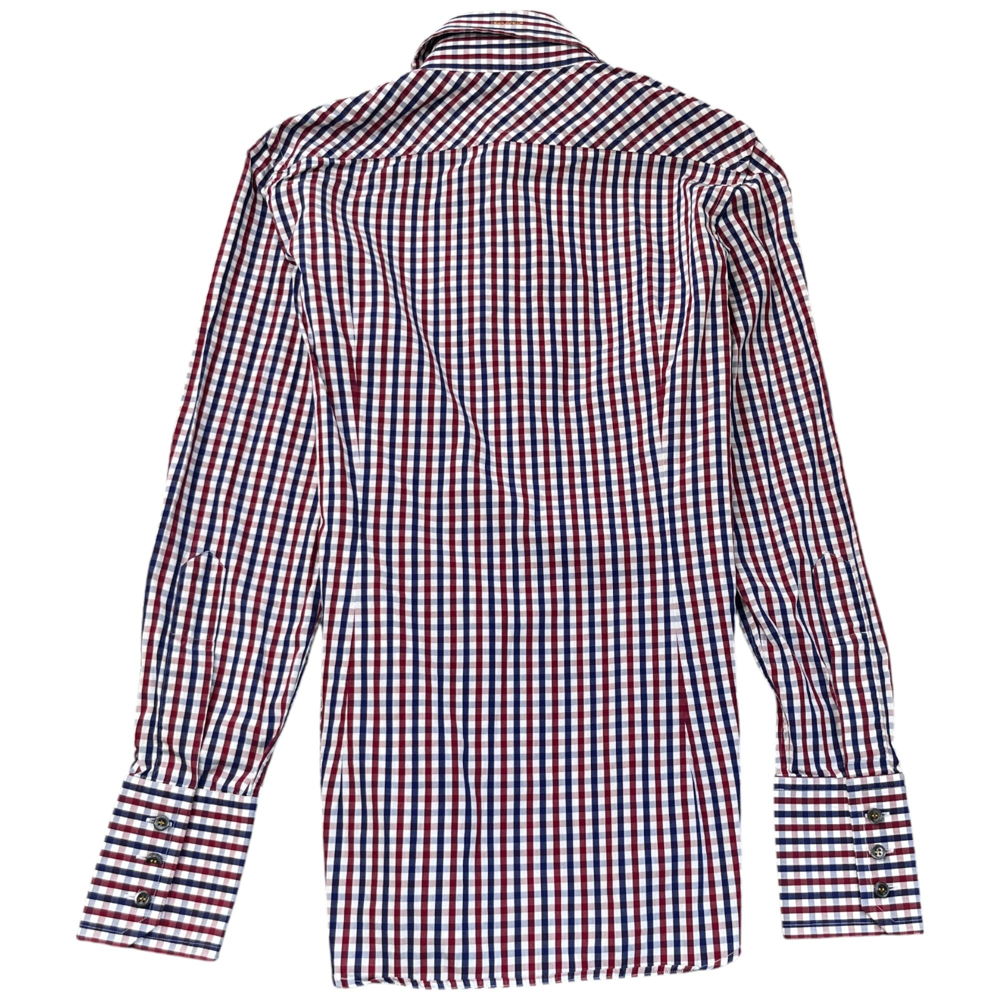 Men's Checkered Shirt Navy Size IT 48 / UK M