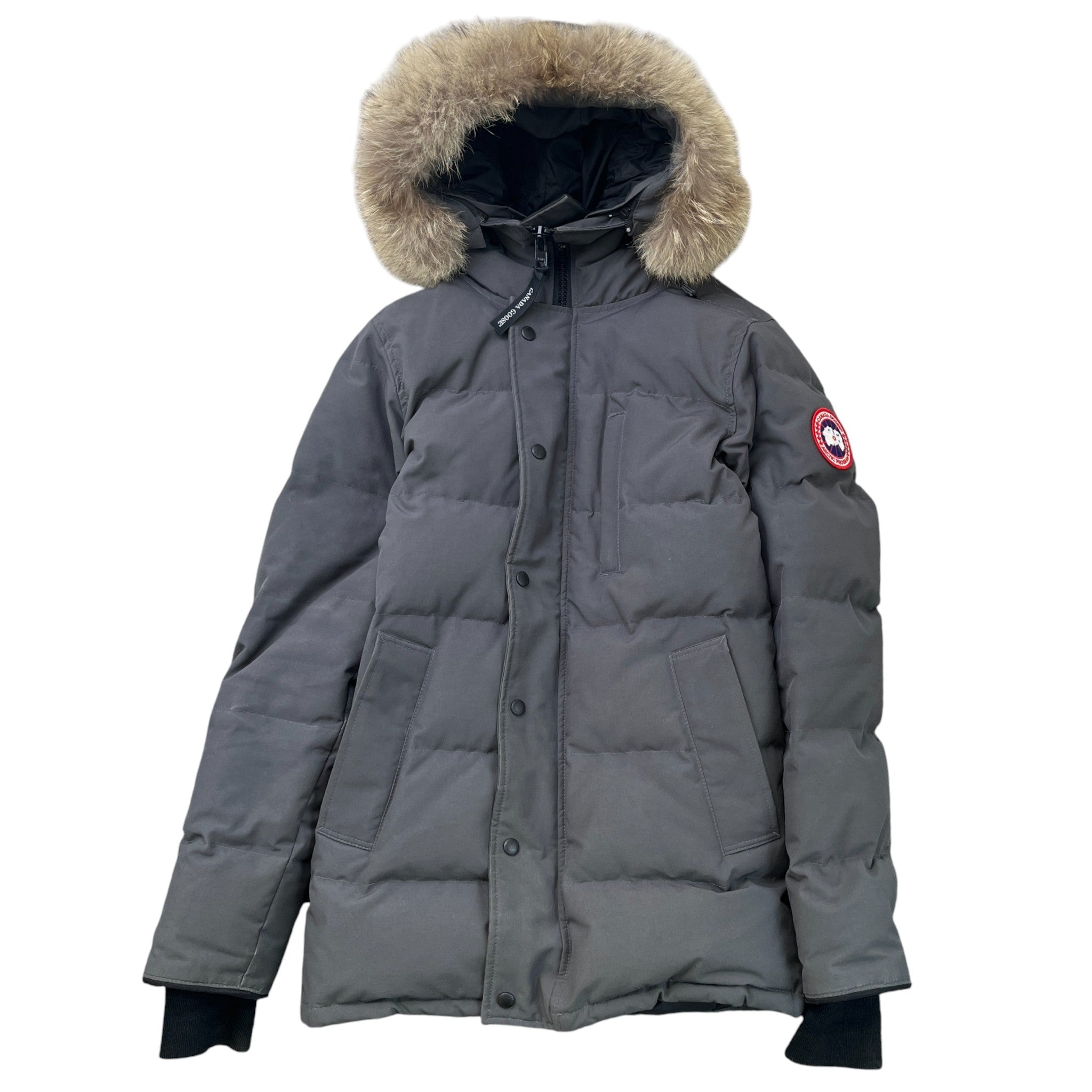 Men's Carson Parka Down Jacket Grey Size XS