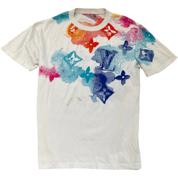 Men's Monogram Watercolor T-Shirt White Size XL