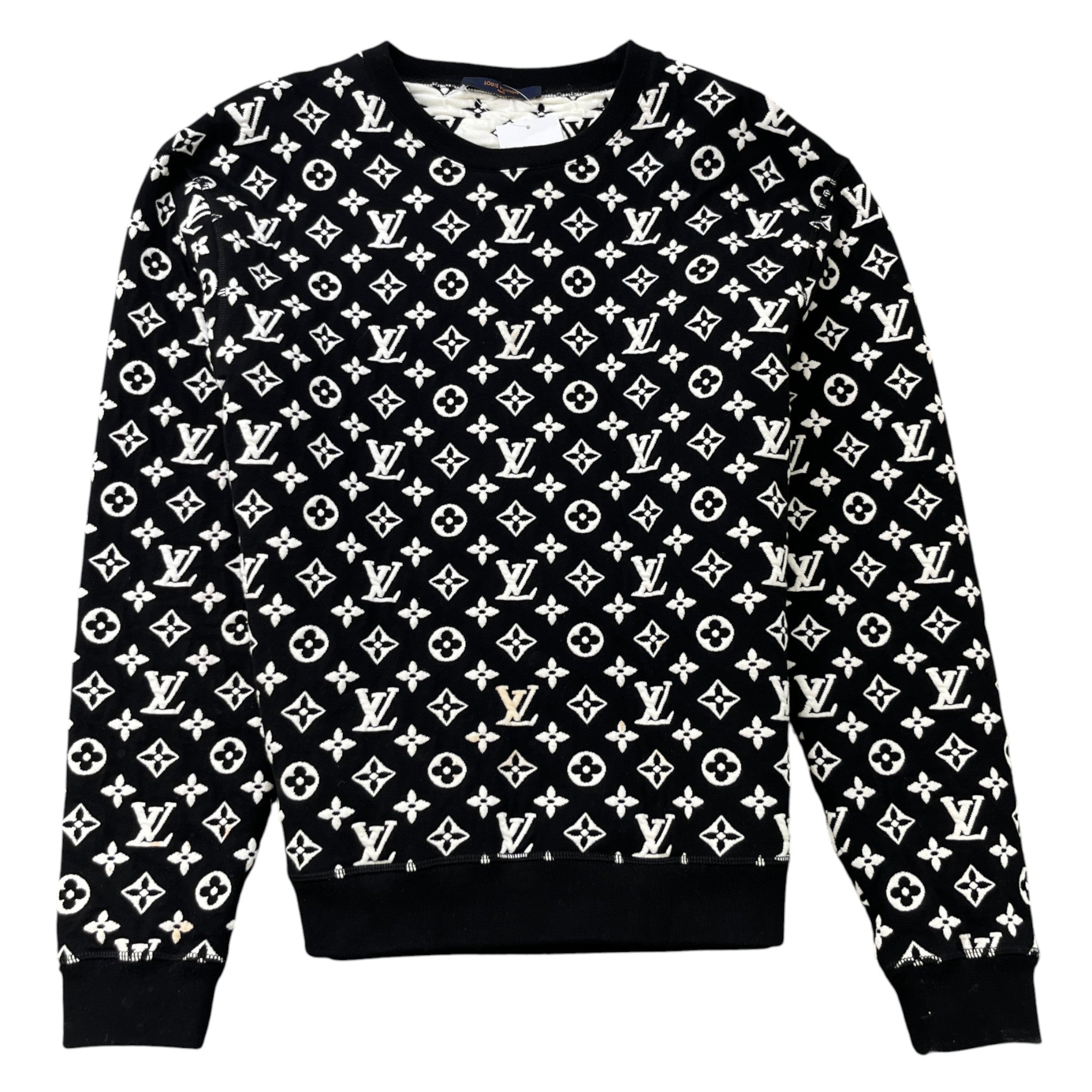 Men's Monogram Logo Sweatshirt Black Size M