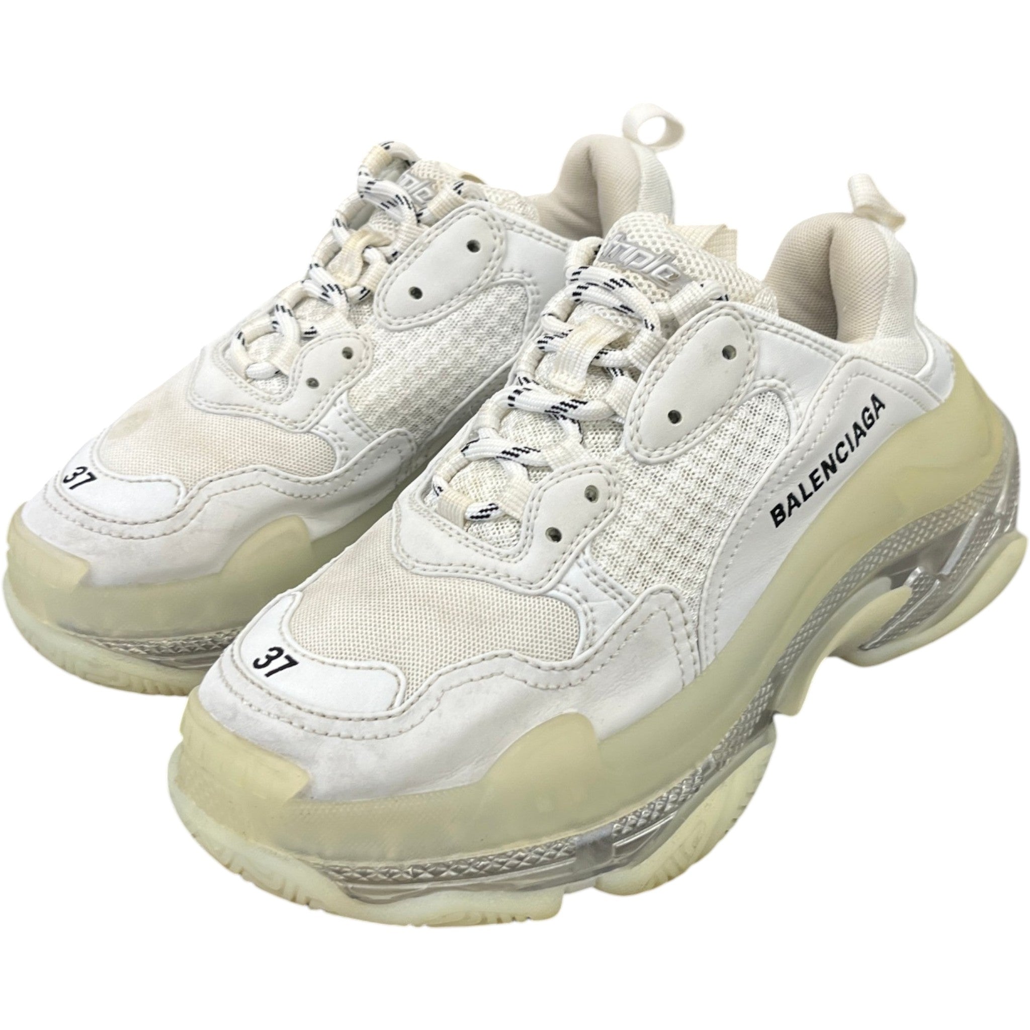 Women's Triple S Low Trainers White Size EU 37 / UK 4