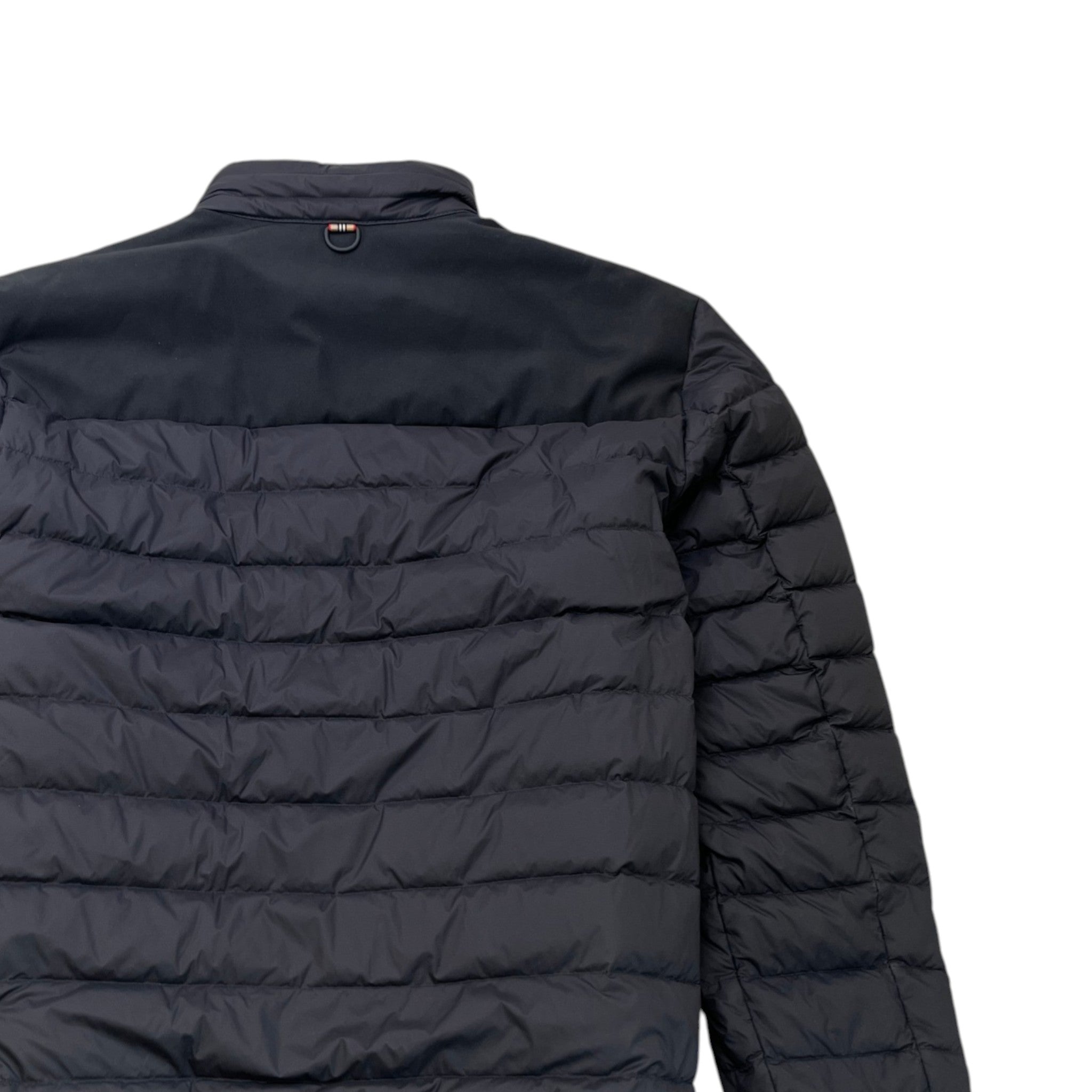 Men's Equestrian Knight Design Down Jacket Black Size XXL