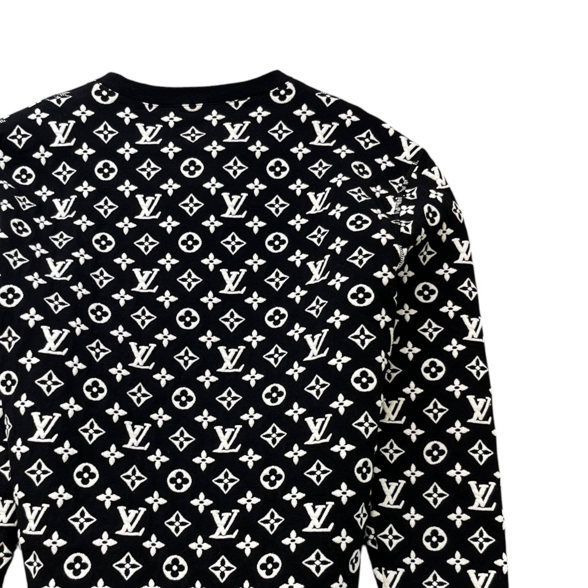 Men's Monogram Logo Sweatshirt Black Size M