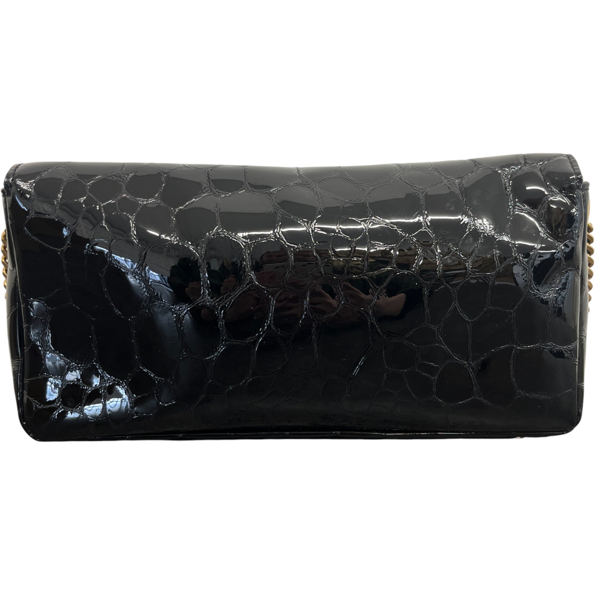 Women's Kate Medium Tassel Croc Bag Black