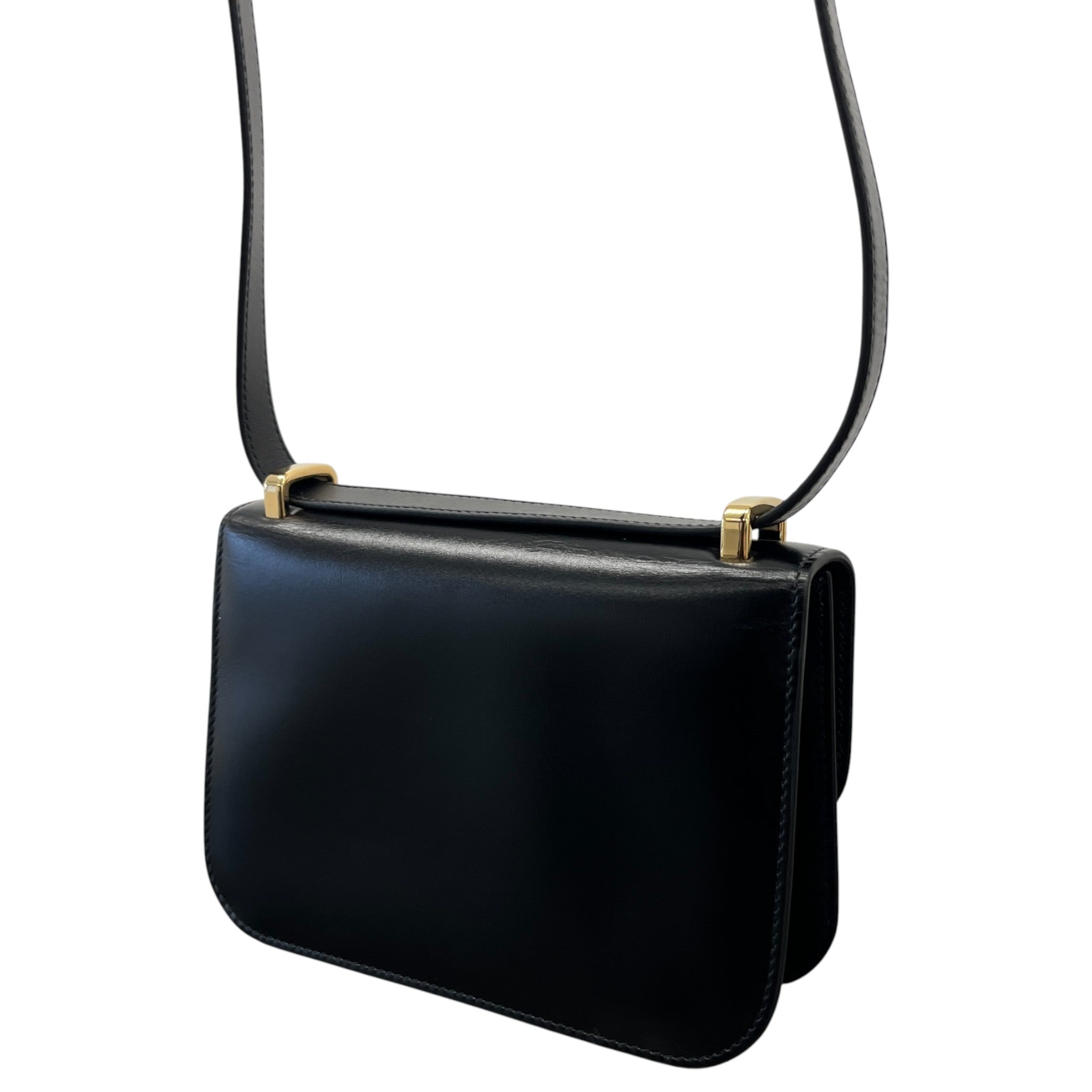 Women's Embleme Plaque Handbag Black