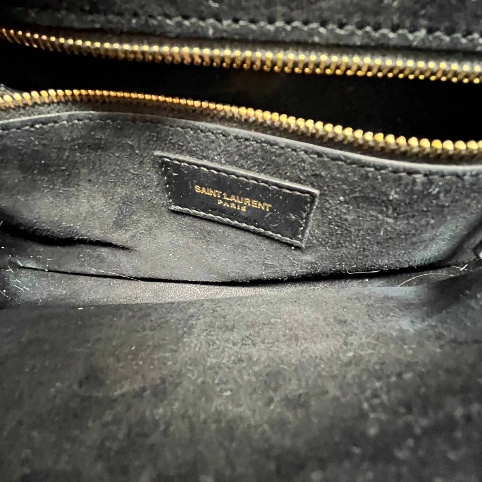 Women's Kate Medium Tassel Croc Bag Black