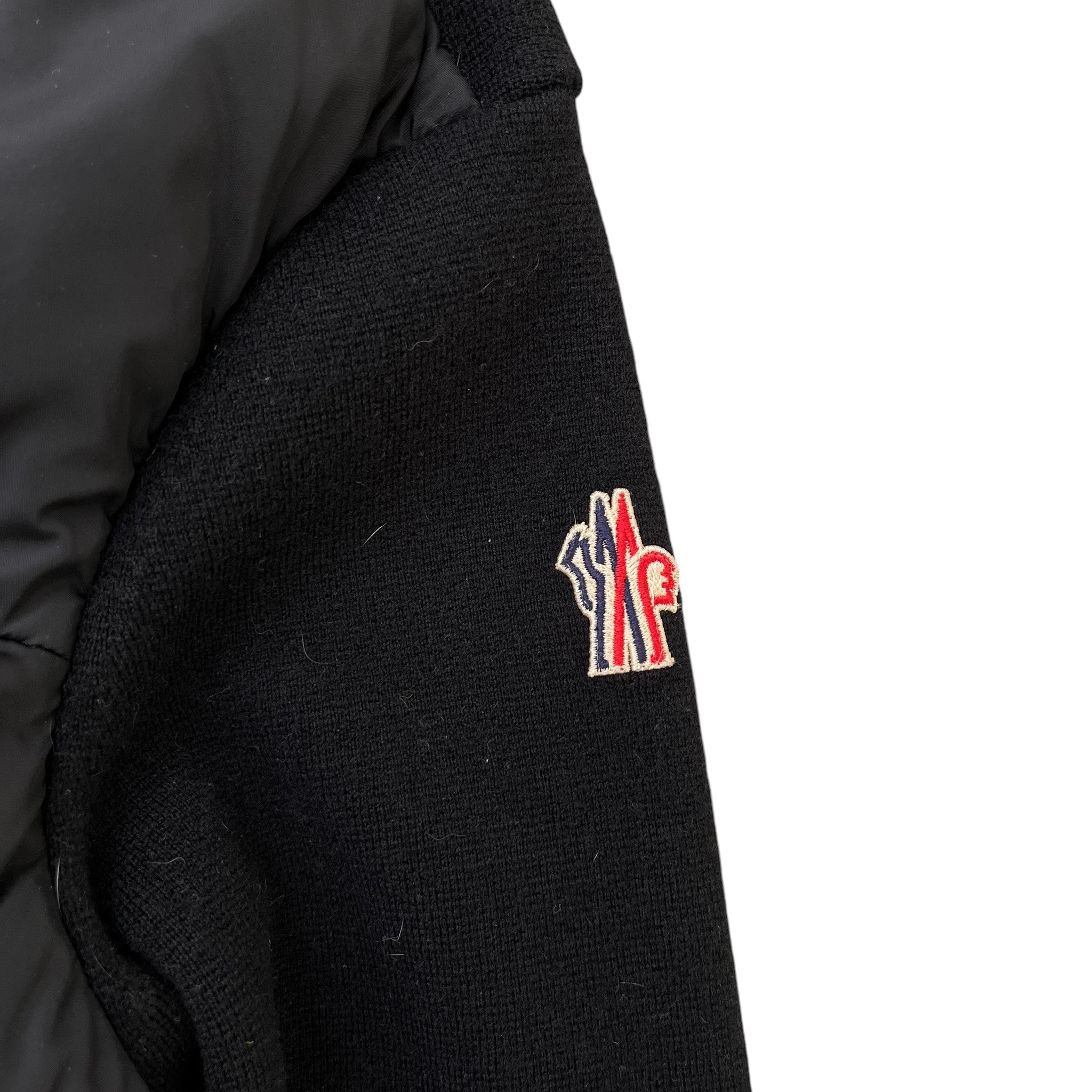 Men's Maglione Tricot Down Jacket Black Size S