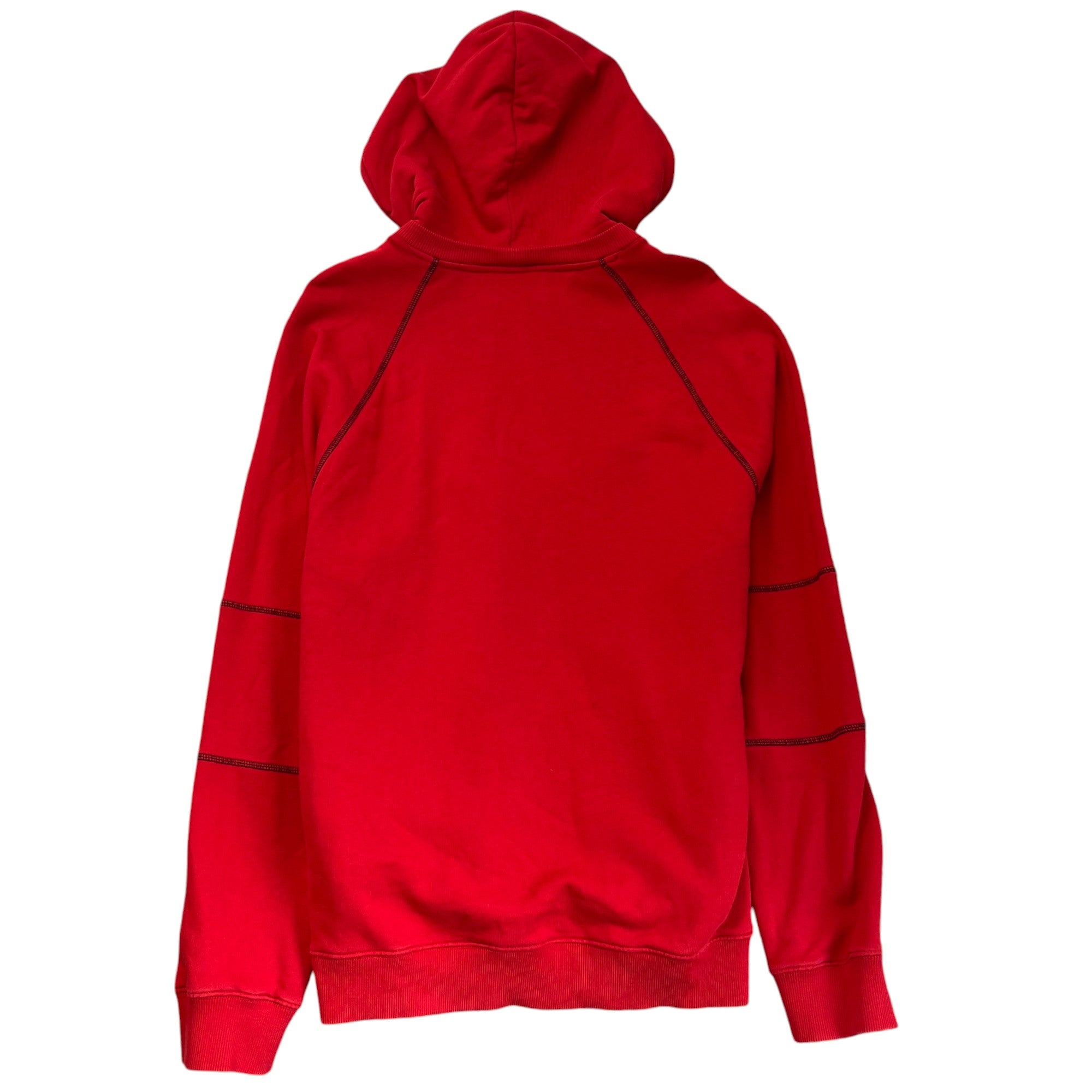 Men's Embroidered Logo Print Jumper Red Size XXL