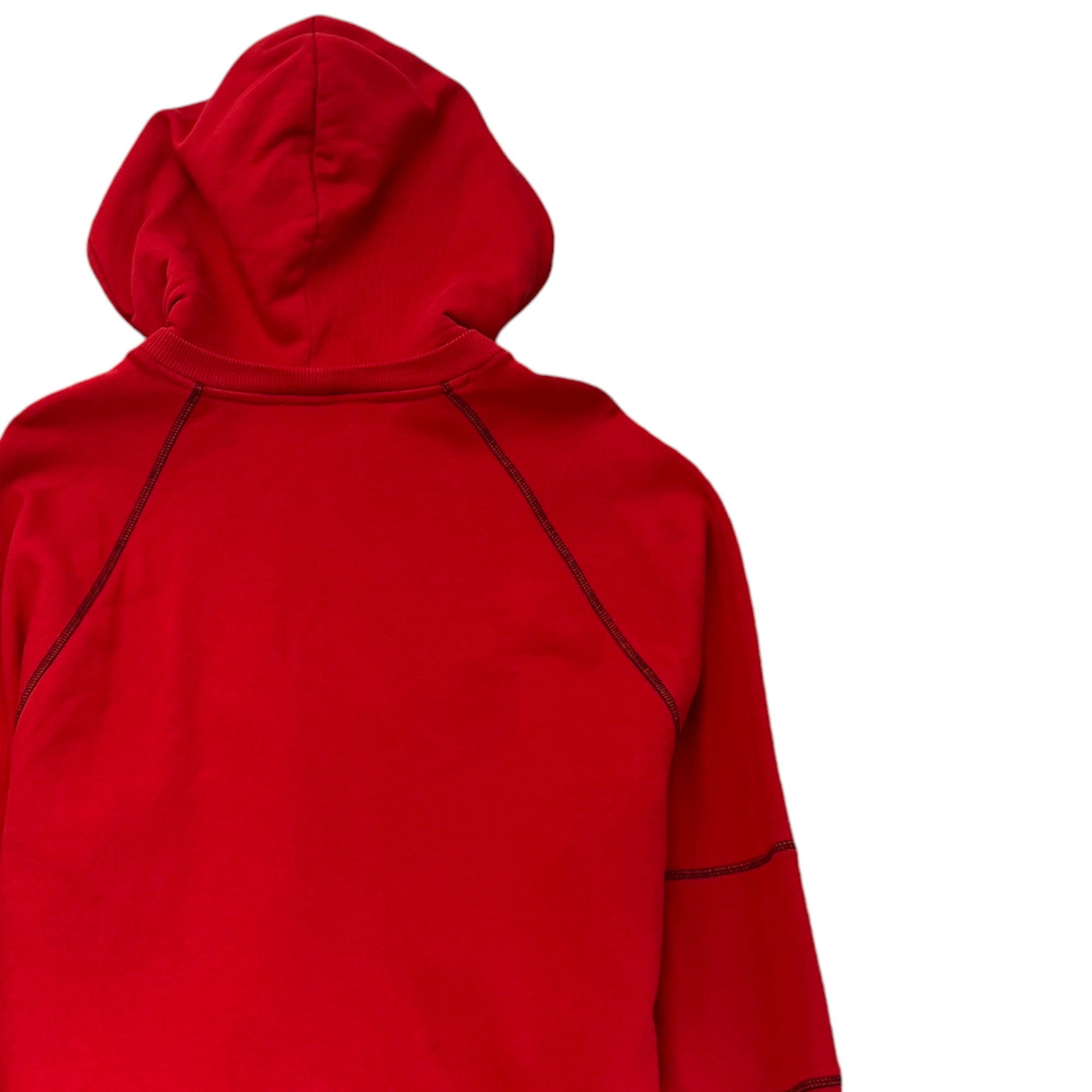 Men's Embroidered Logo Print Jumper Red Size XXL