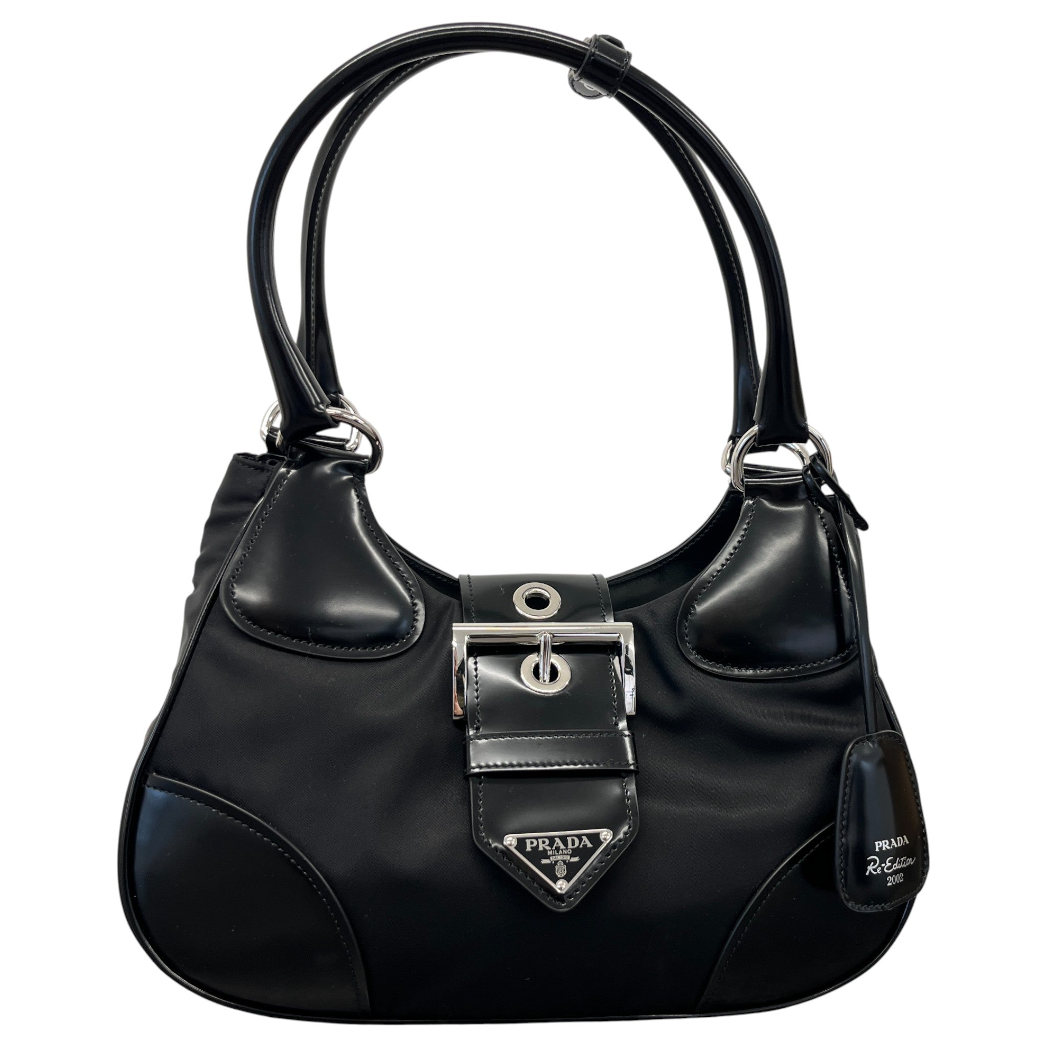 Women's Moon Re-Nylon Handbag Black