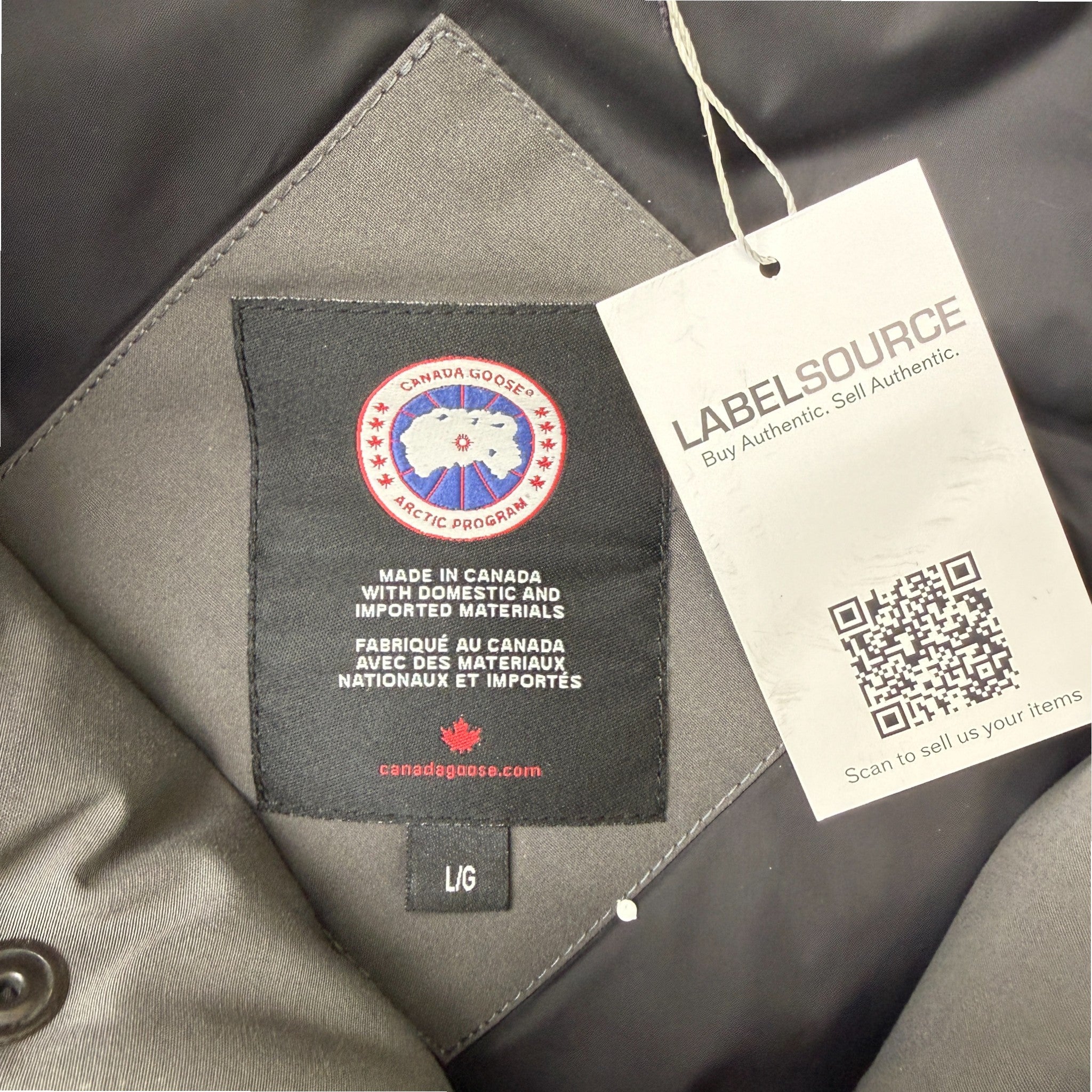 Men's Maitland Down Jacket Grey Size L