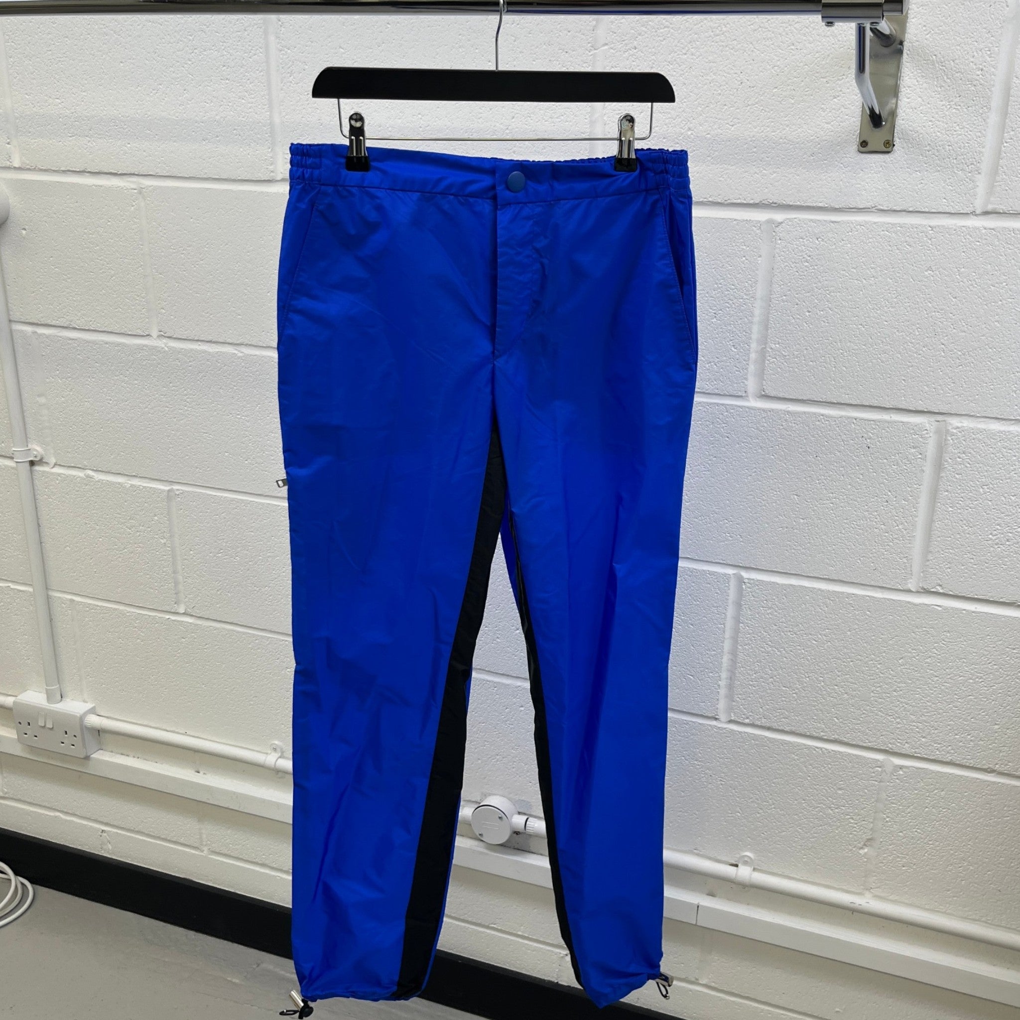 Men's Cobalt Nylon Cargos Blue Size IT 46 / UK 30