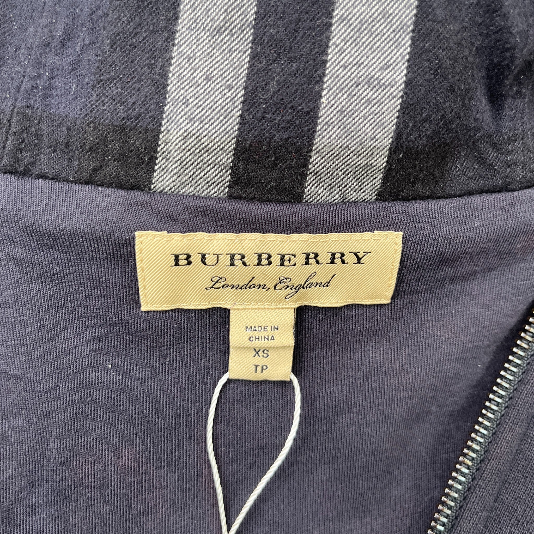 Men's Embroidered Logo Hoodie Navy Size XS