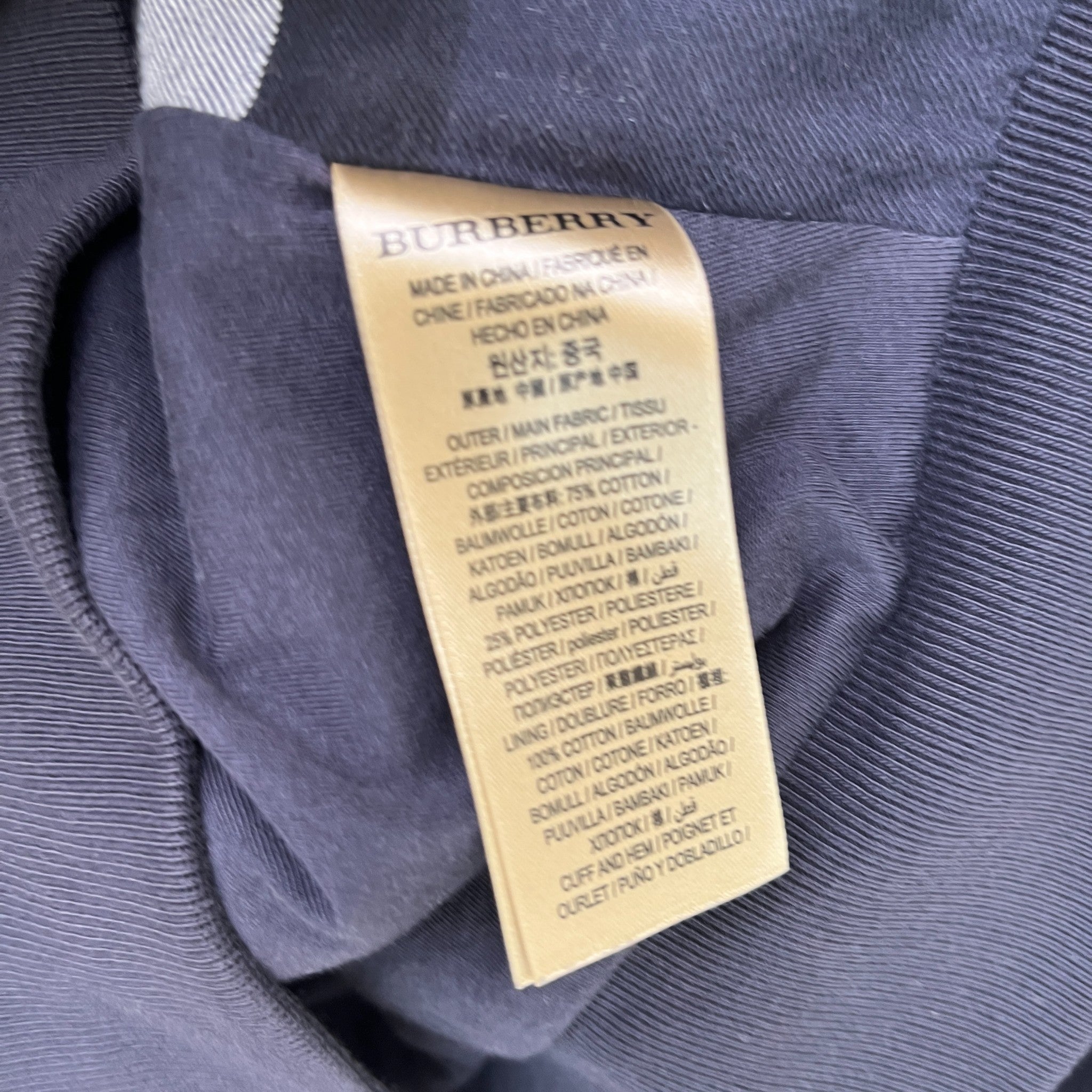 Men's Embroidered Logo Hoodie Navy Size XS