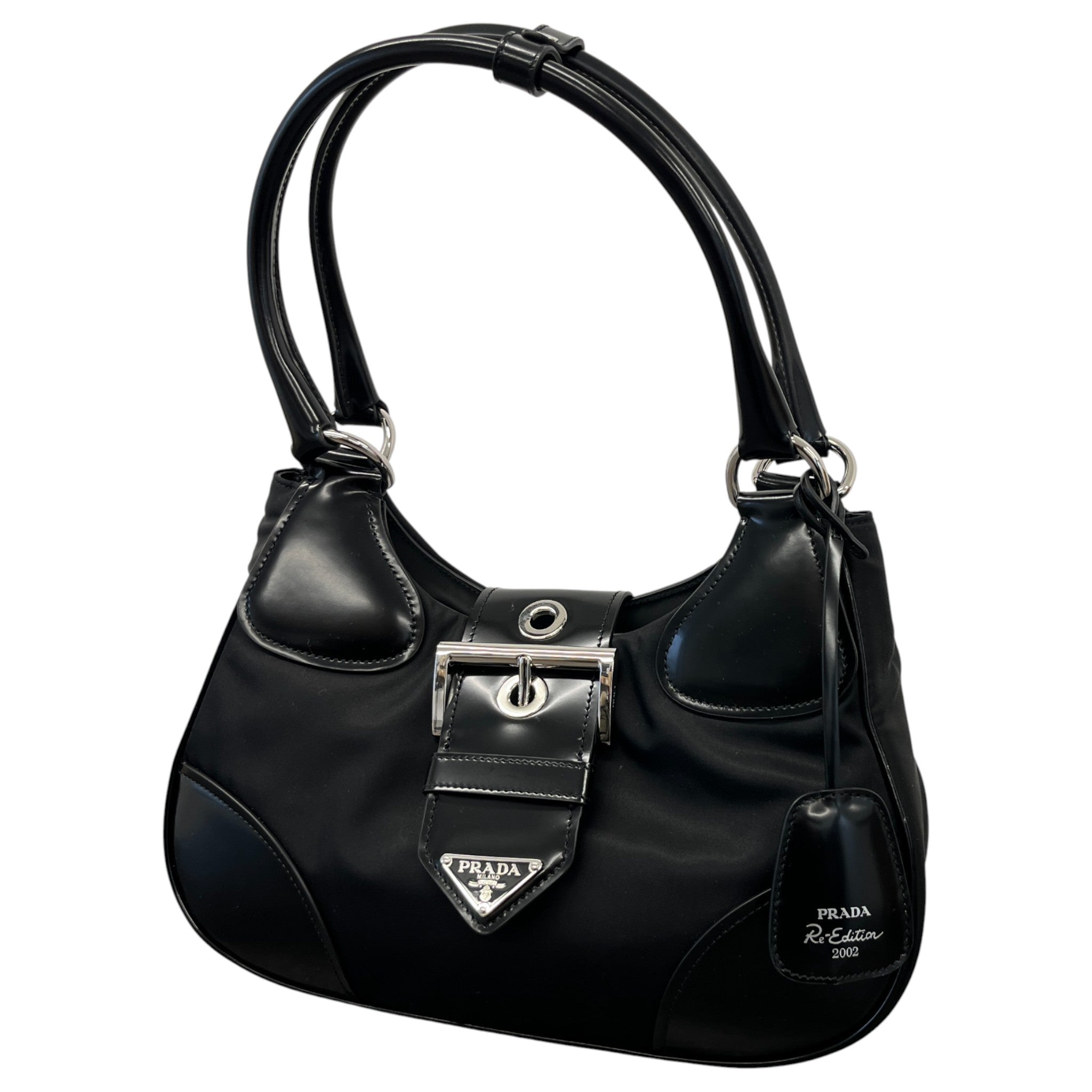Women's Moon Re-Nylon Handbag Black