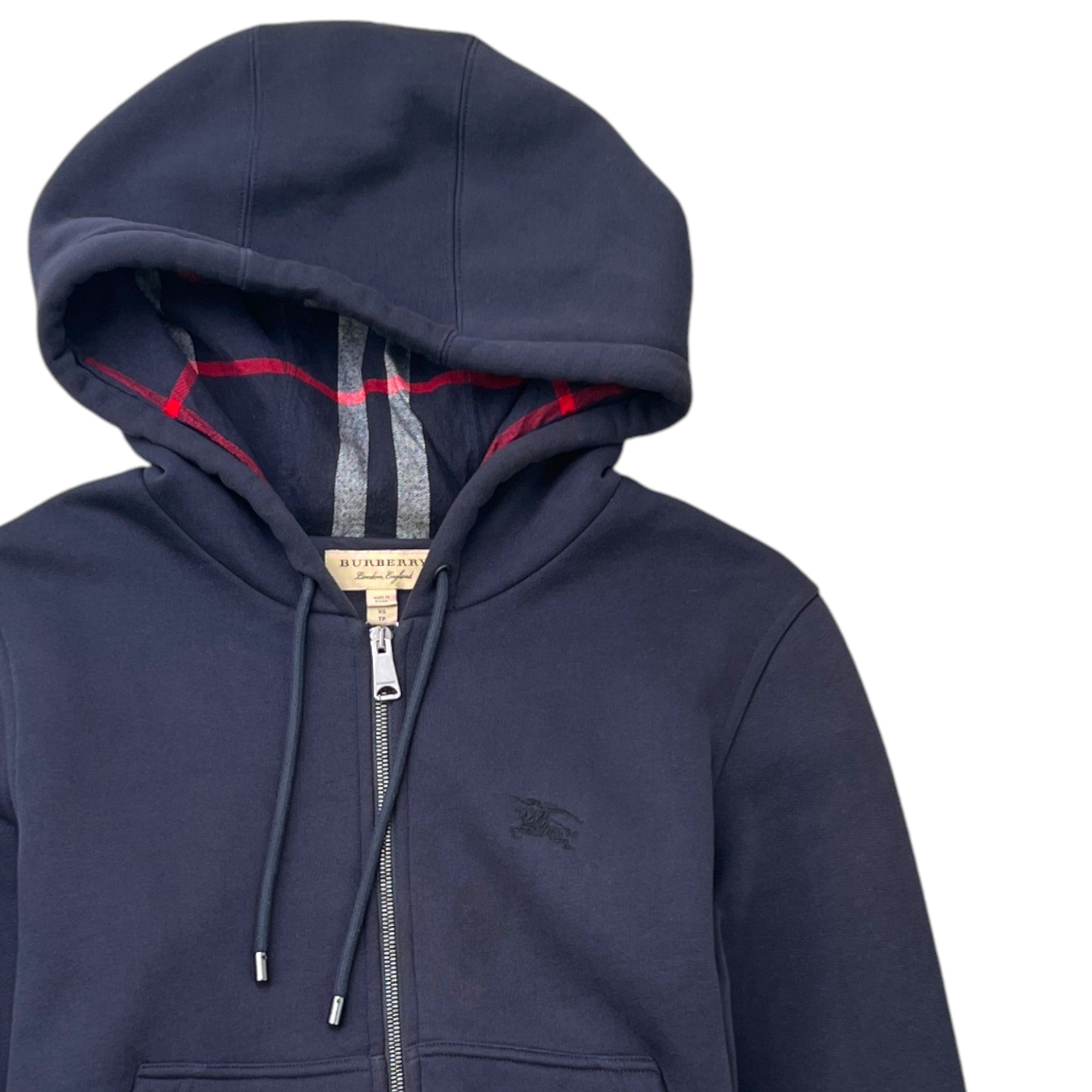 Men's Embroidered Logo Hoodie Navy Size XS