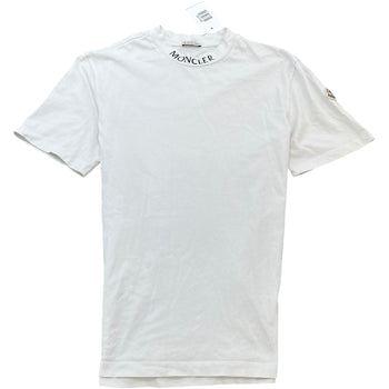 Men's Neck Logo T-Shirt White Size S