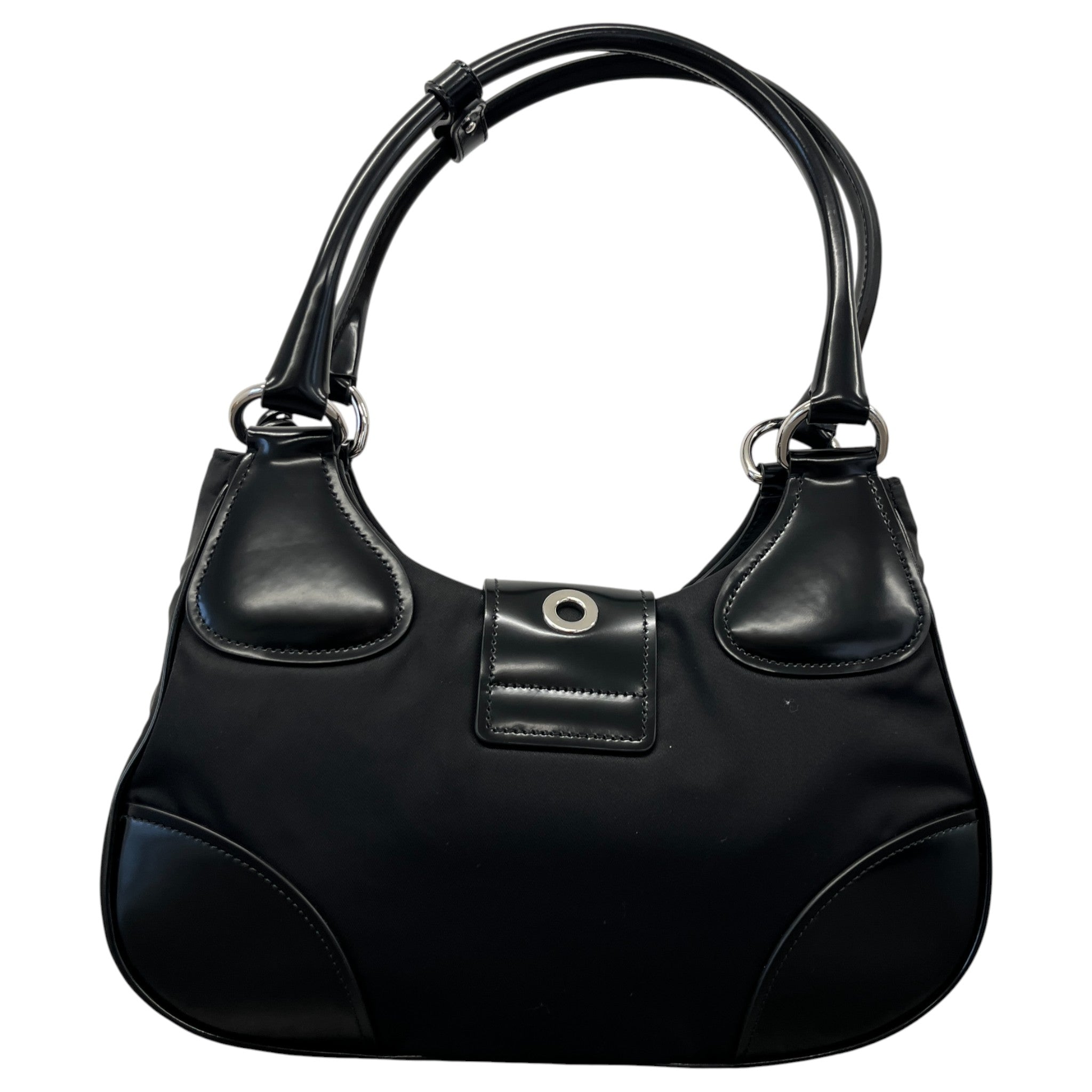Women's Moon Re-Nylon Handbag Black