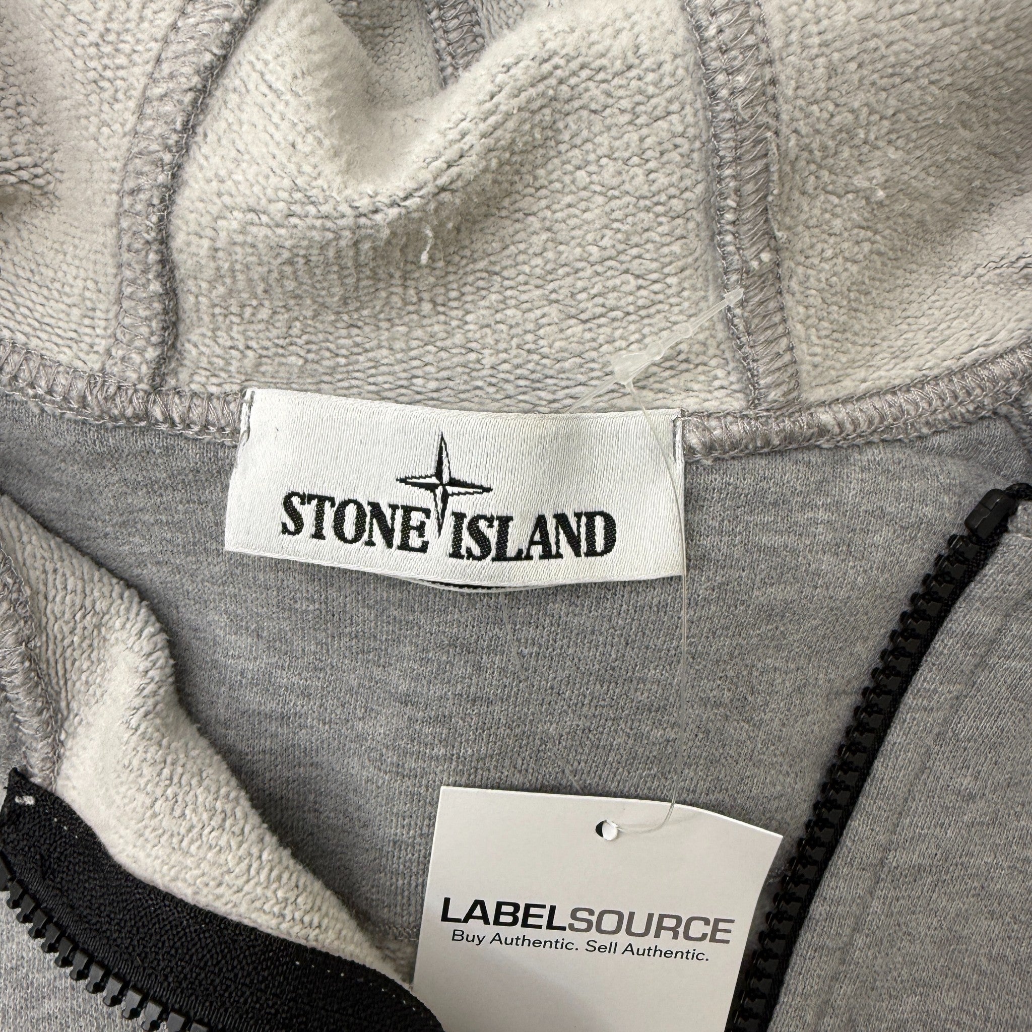 Men's Applique Logo Hoodie Grey Size M