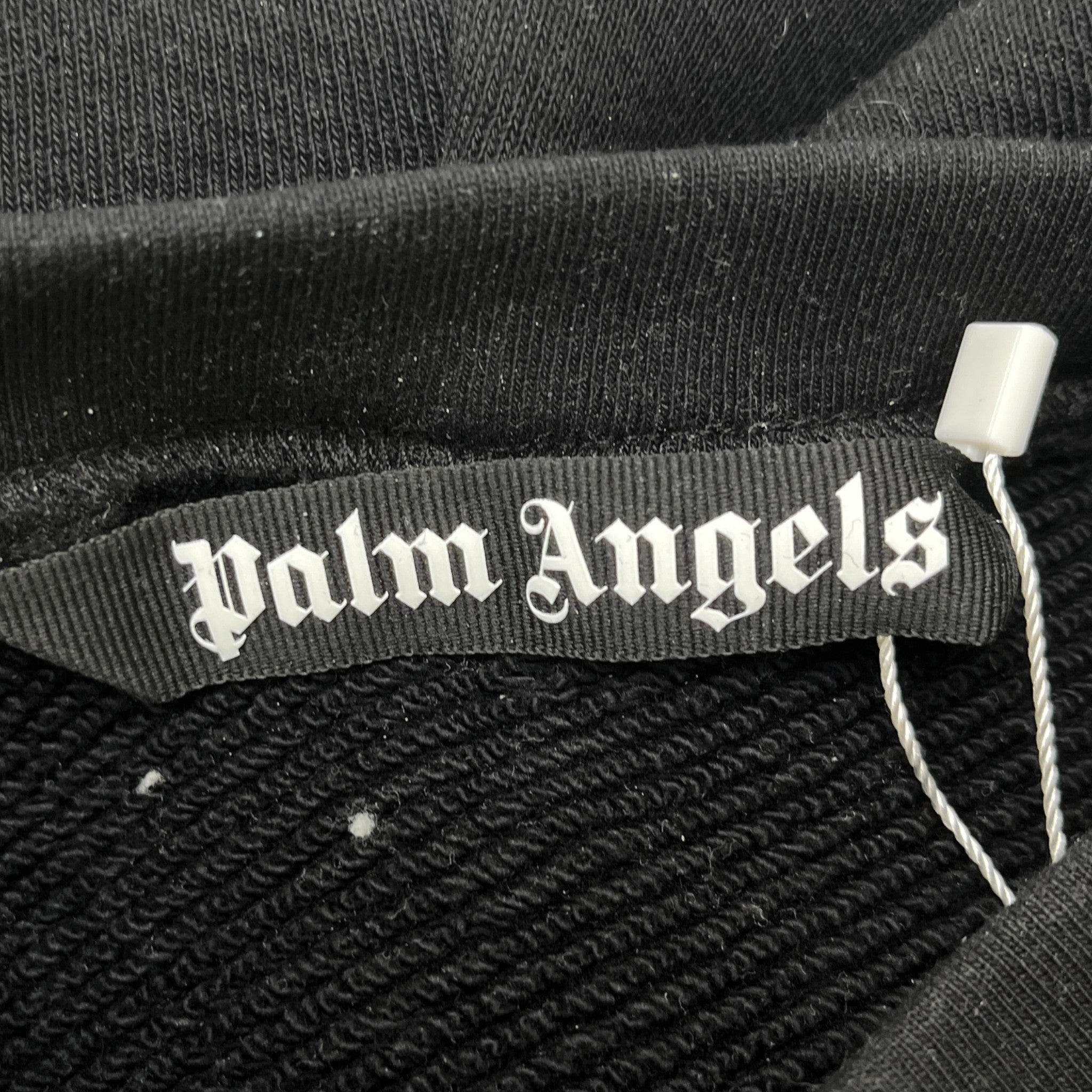 Men's Print Paint Splatter Hoodie Black Size M